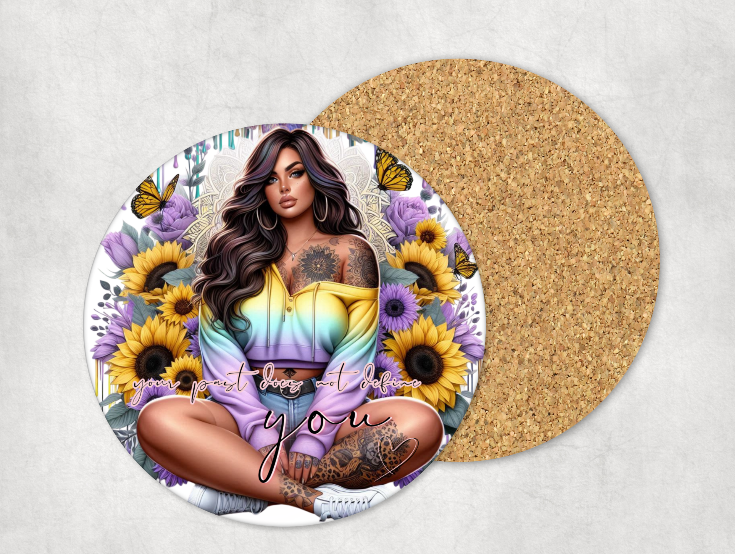 Your Past Does Not Define You Mug Coaster