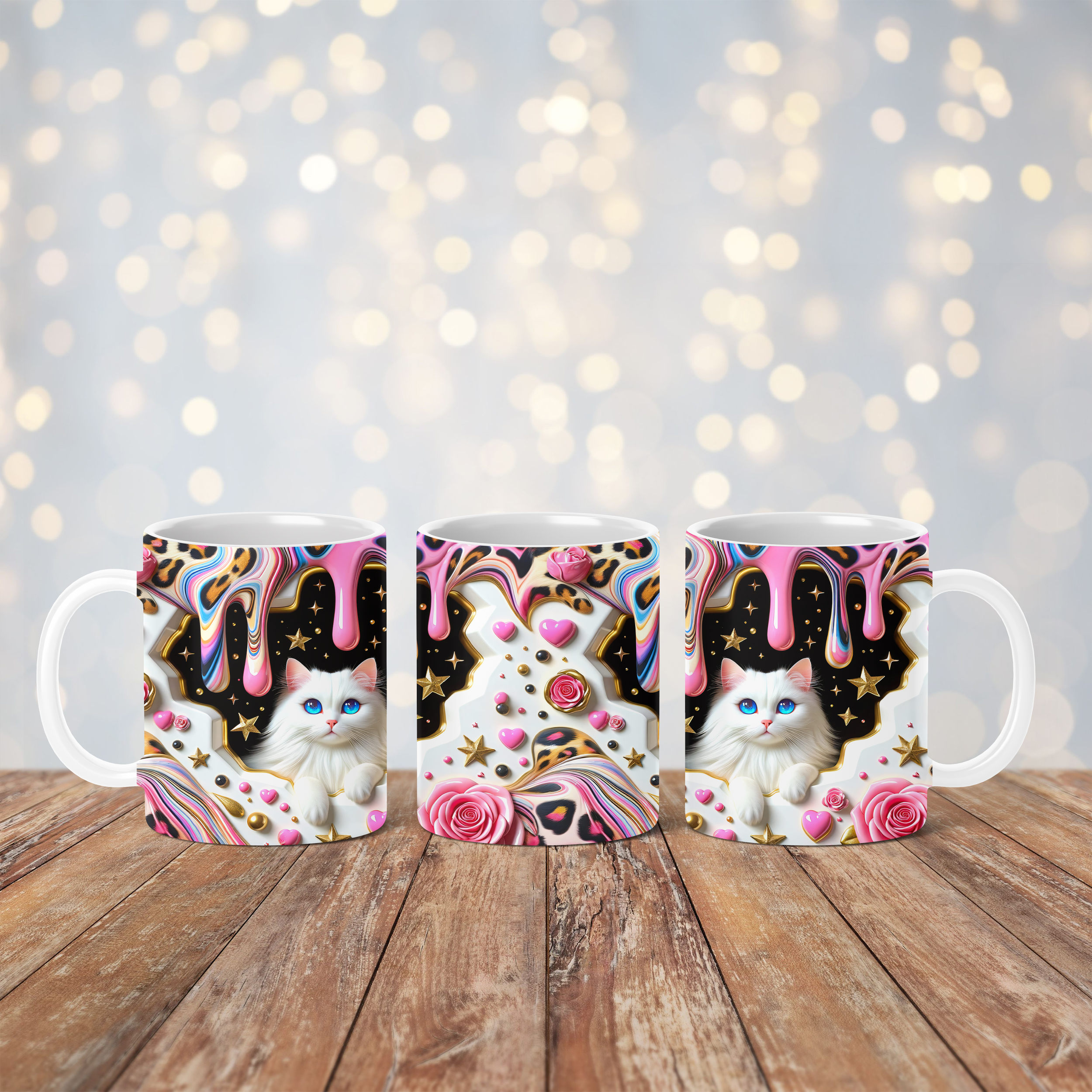 3D Cat Mug