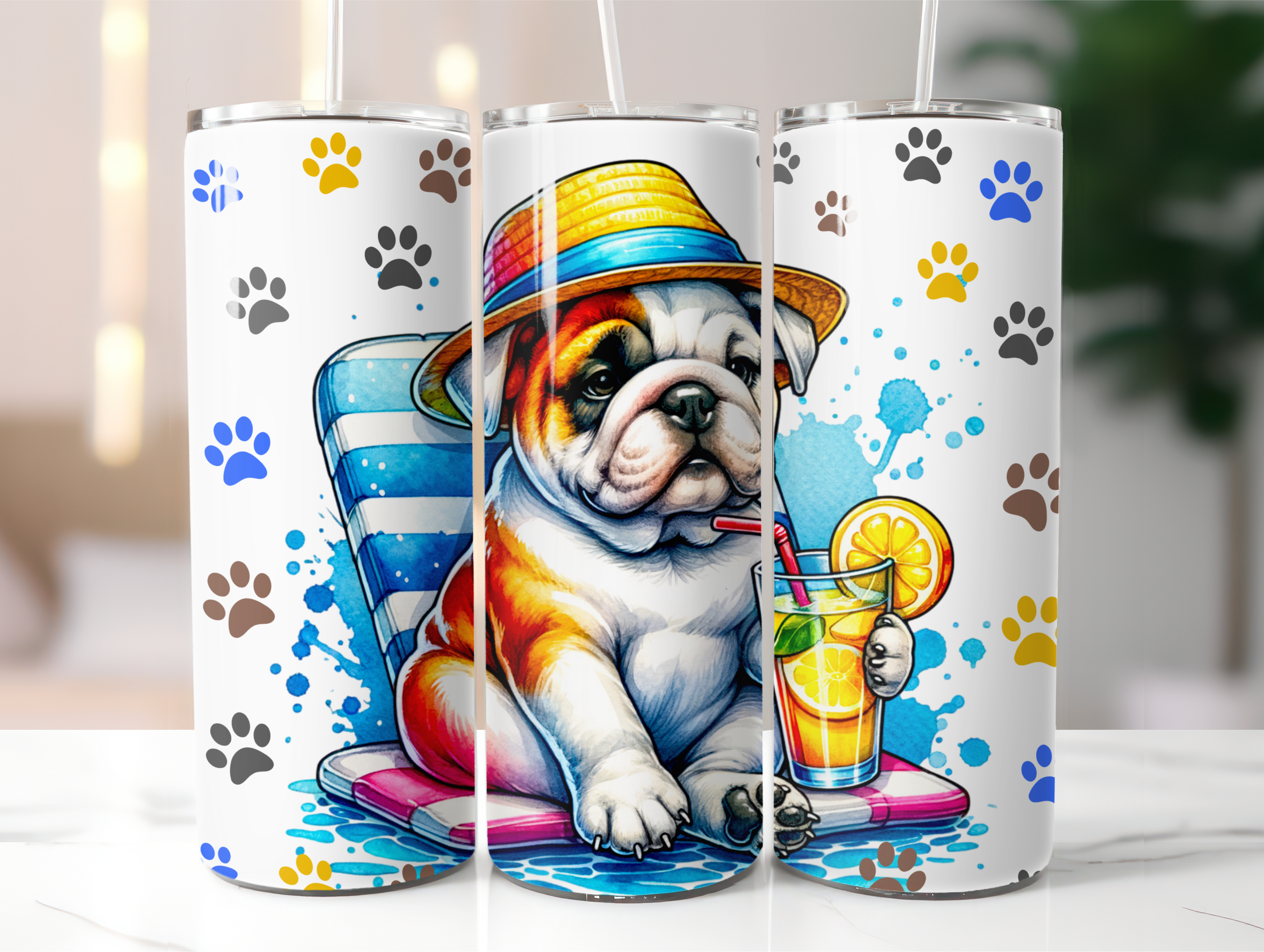 Bulldog pool tumbler