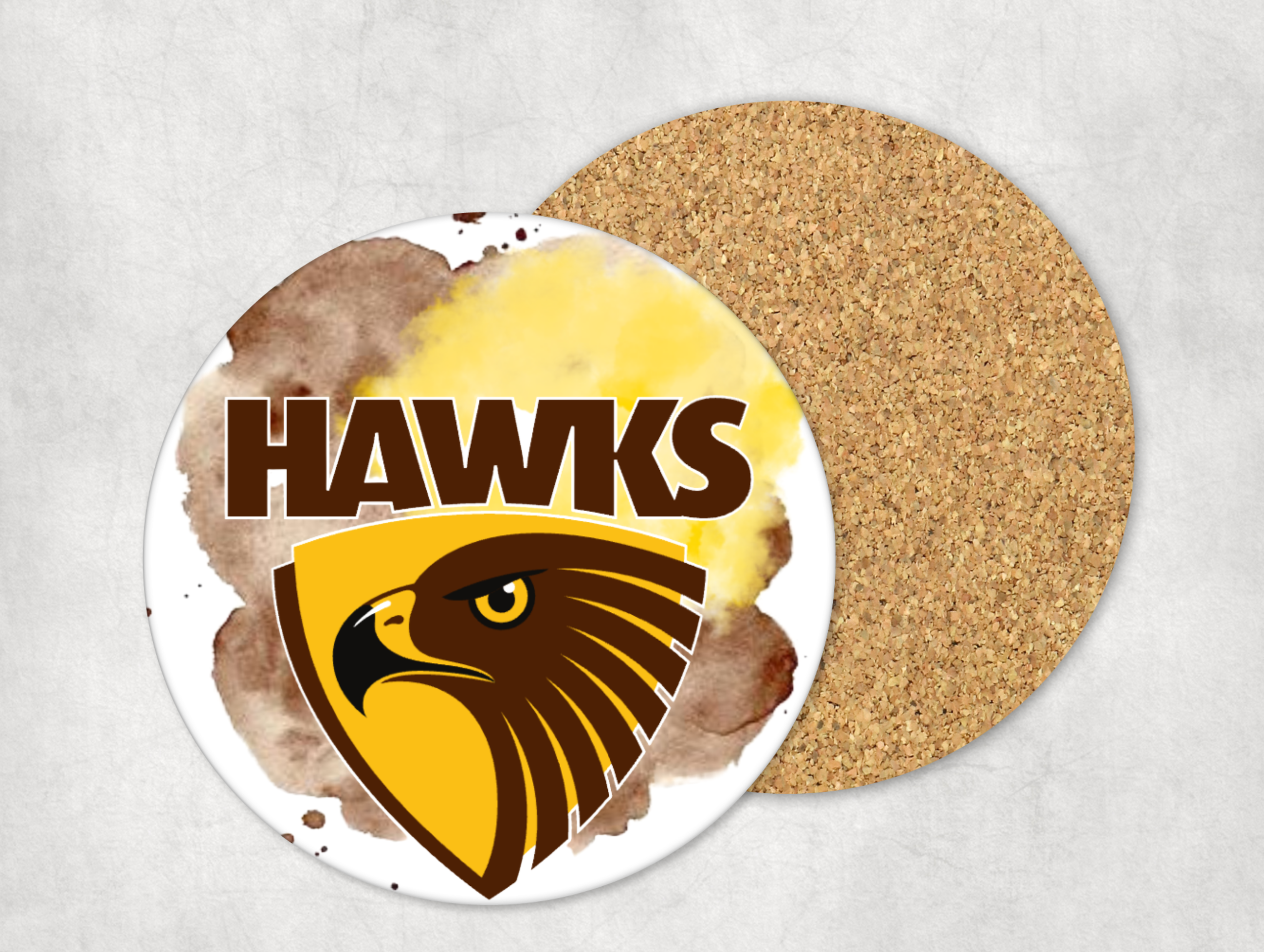 Mug Coaster AFL Hawthorn