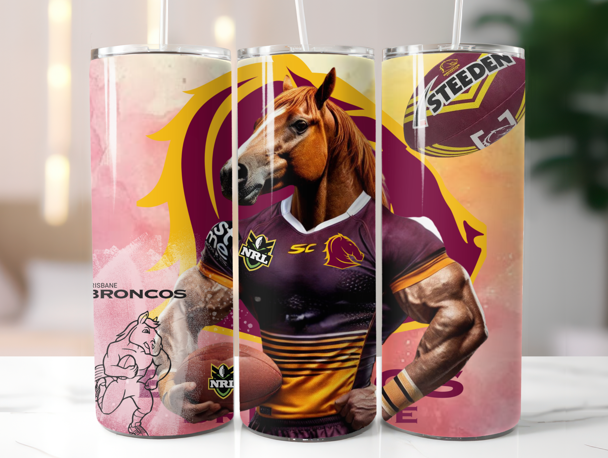 NRL bronco's tumbler