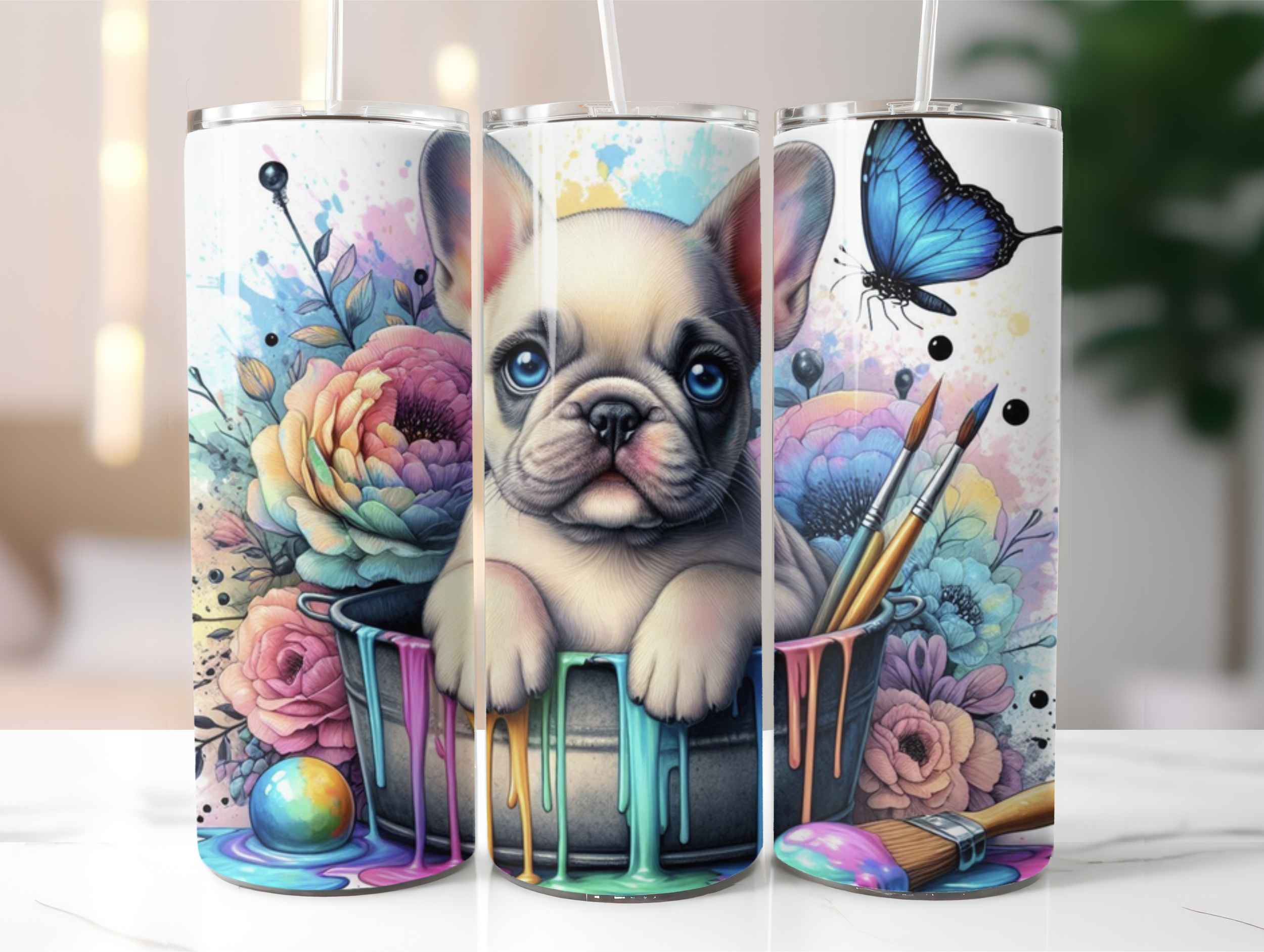 French bulldog tumbler
