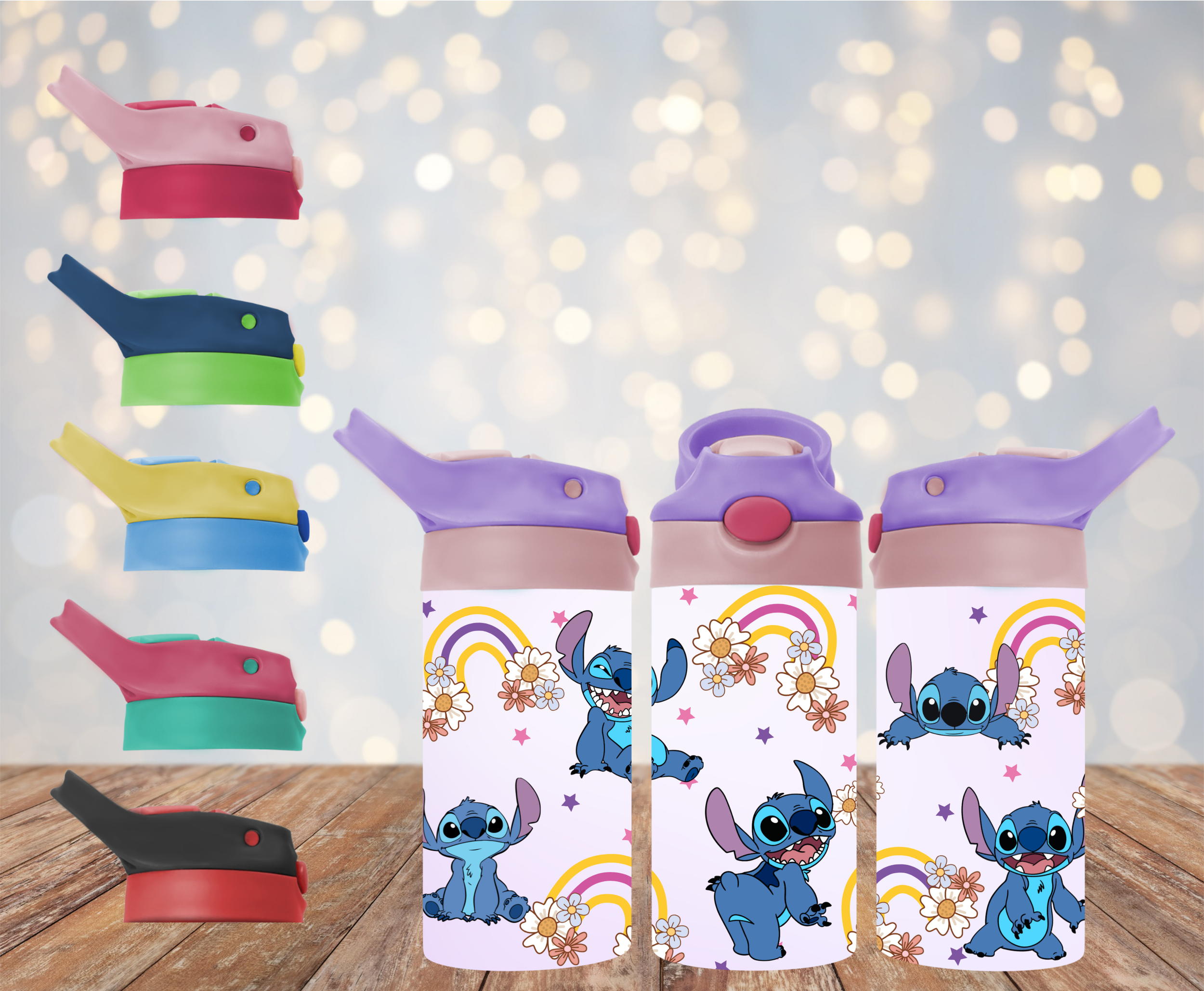12oz Rainbow Kids Drink Bottle