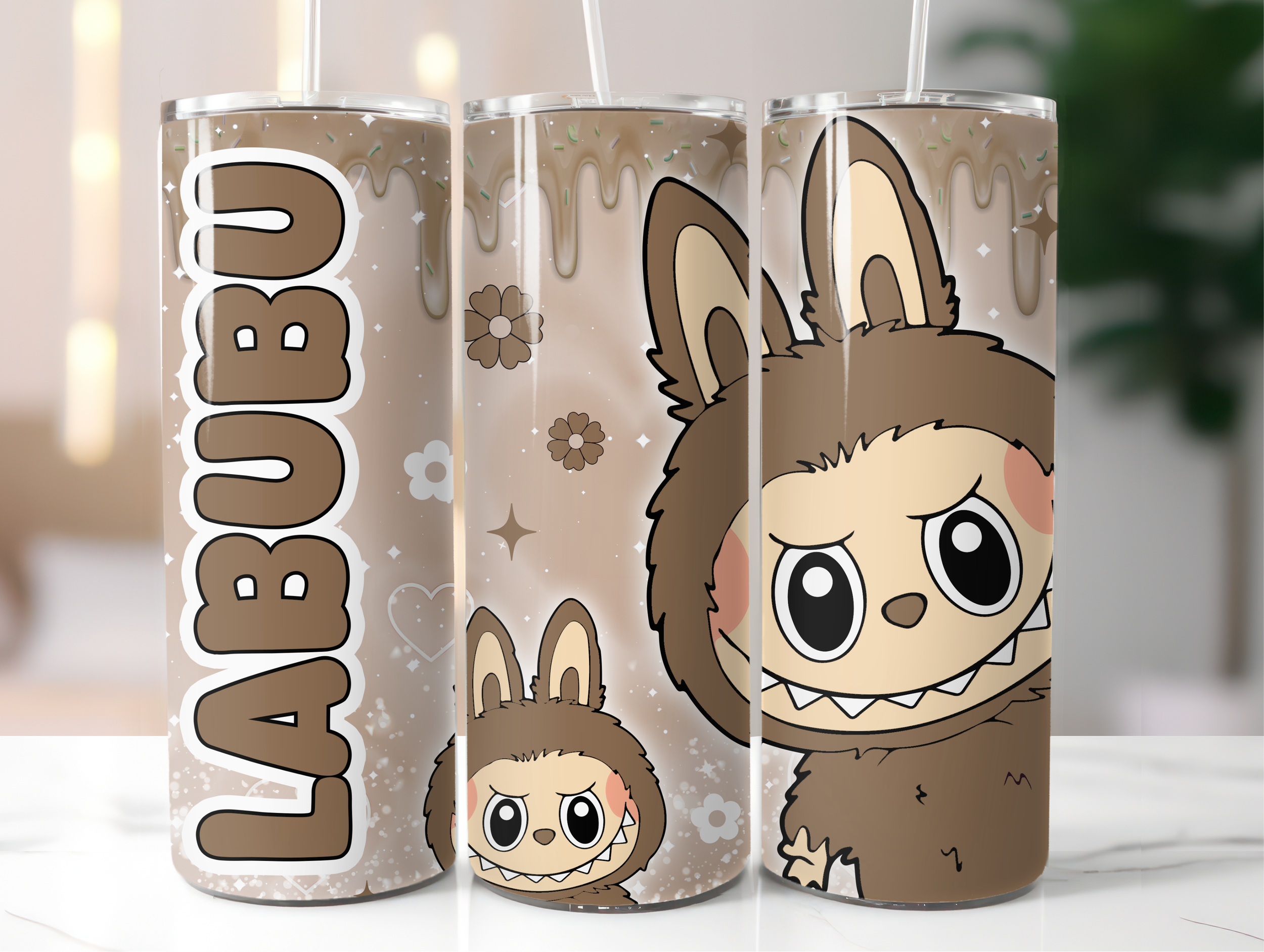 Labubu brown tumbler