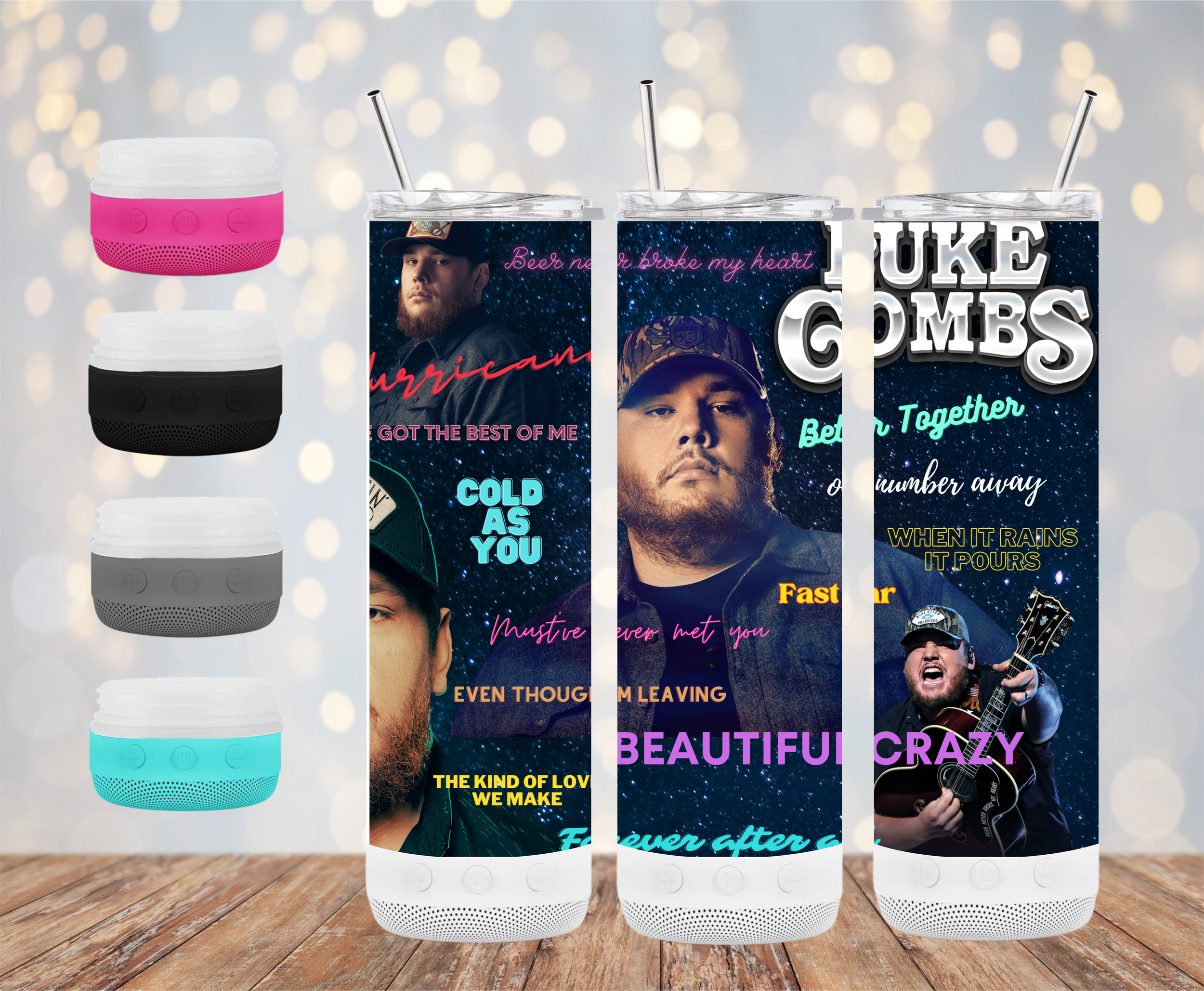 20oz Luke Combs Wireless Speaker Tumbler