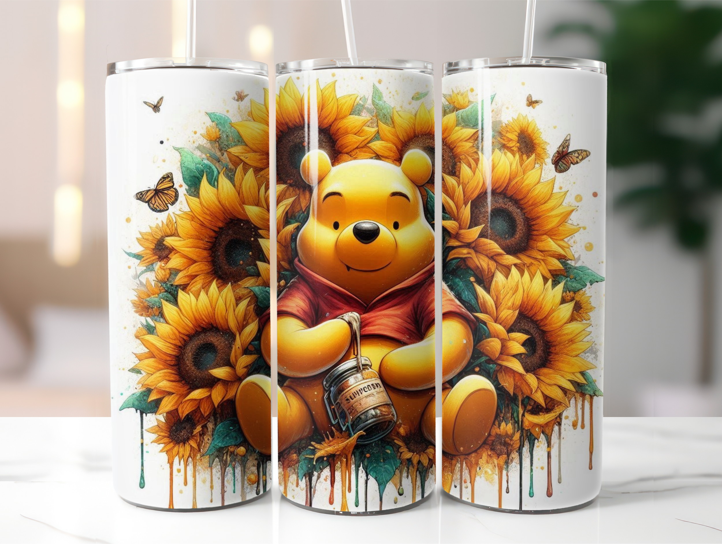 Sunflower Winnie tumbler