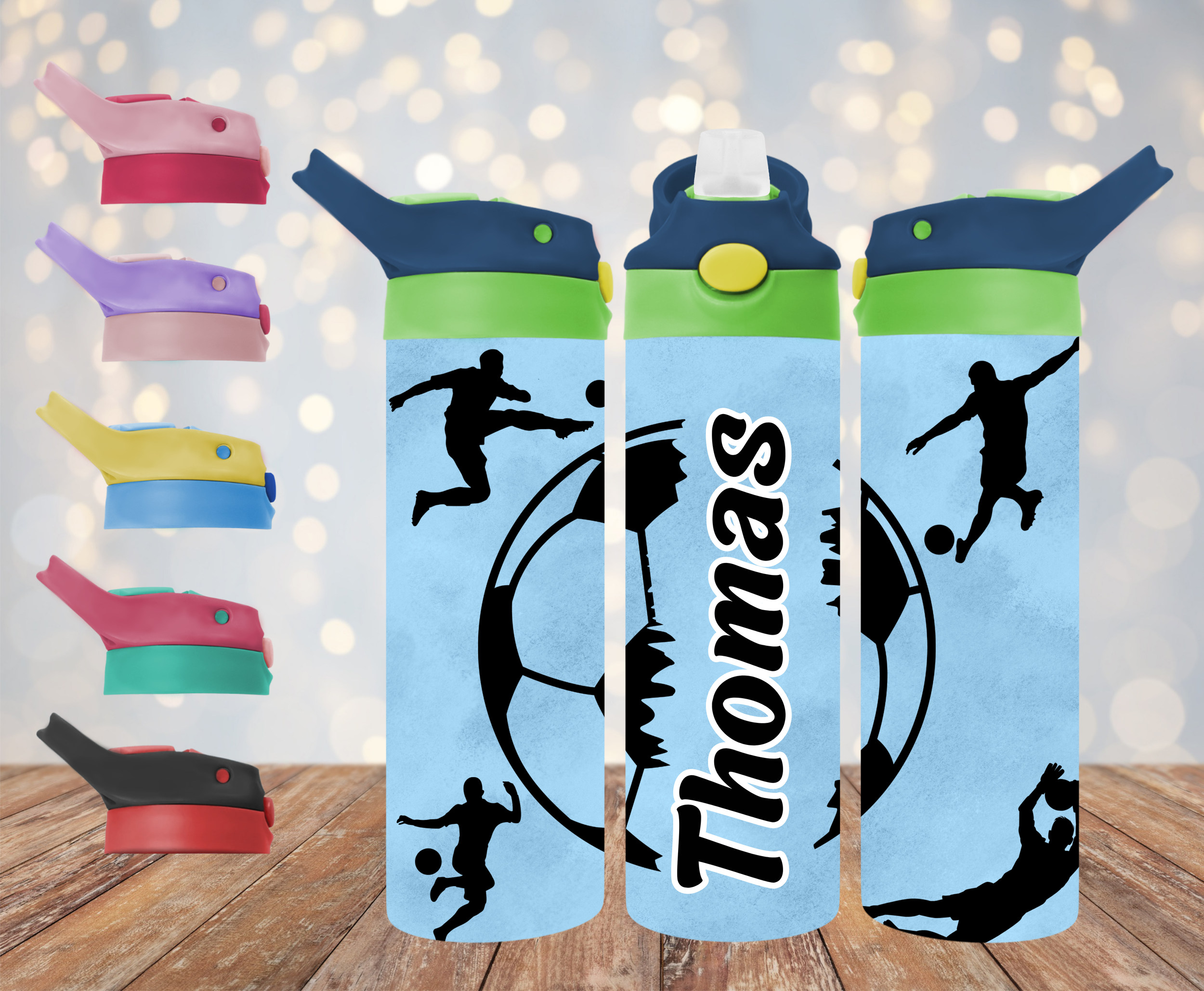 20oz Customisation Soccer Kids Drink Bottle