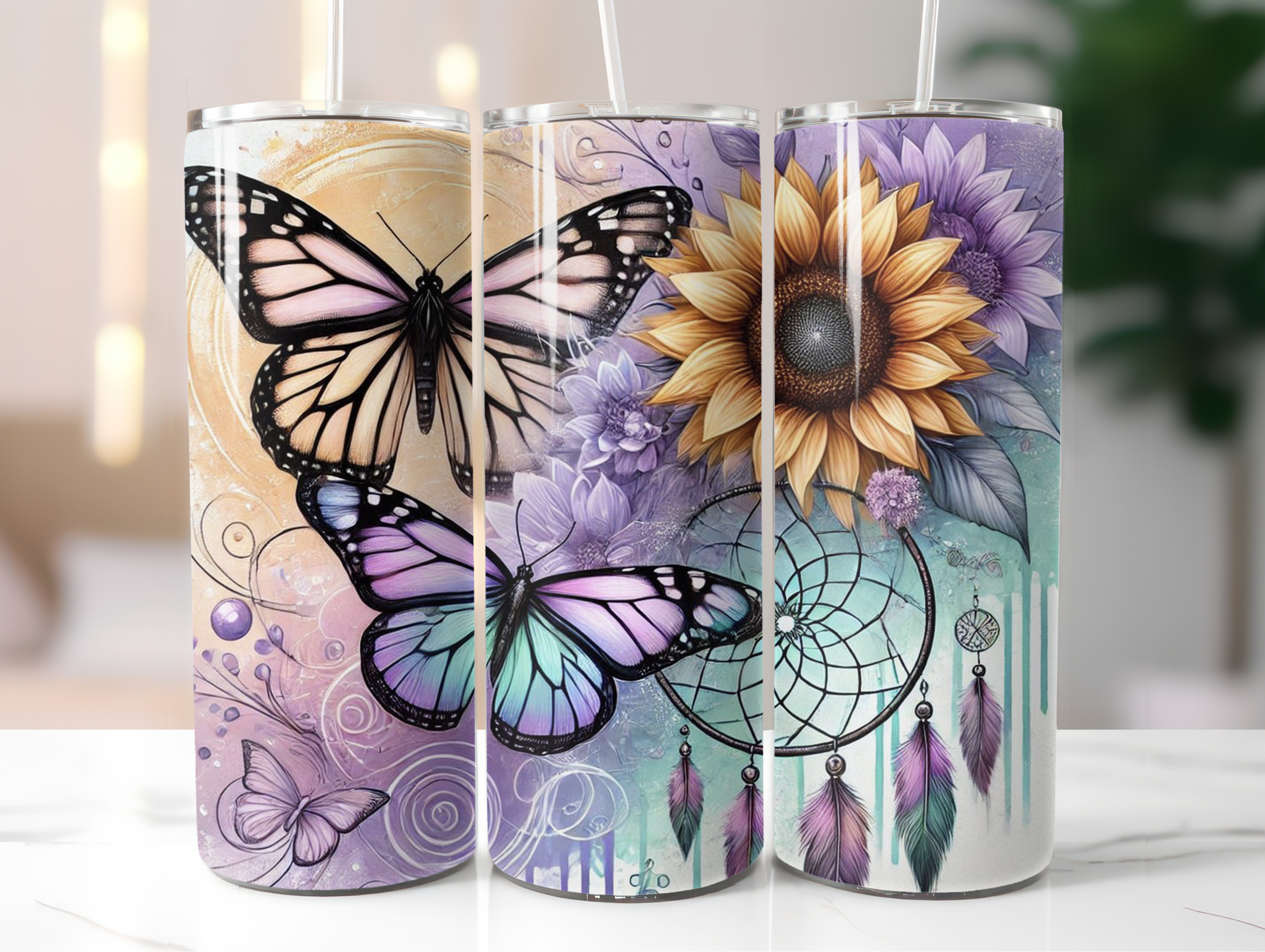 Butterfly tumbler
