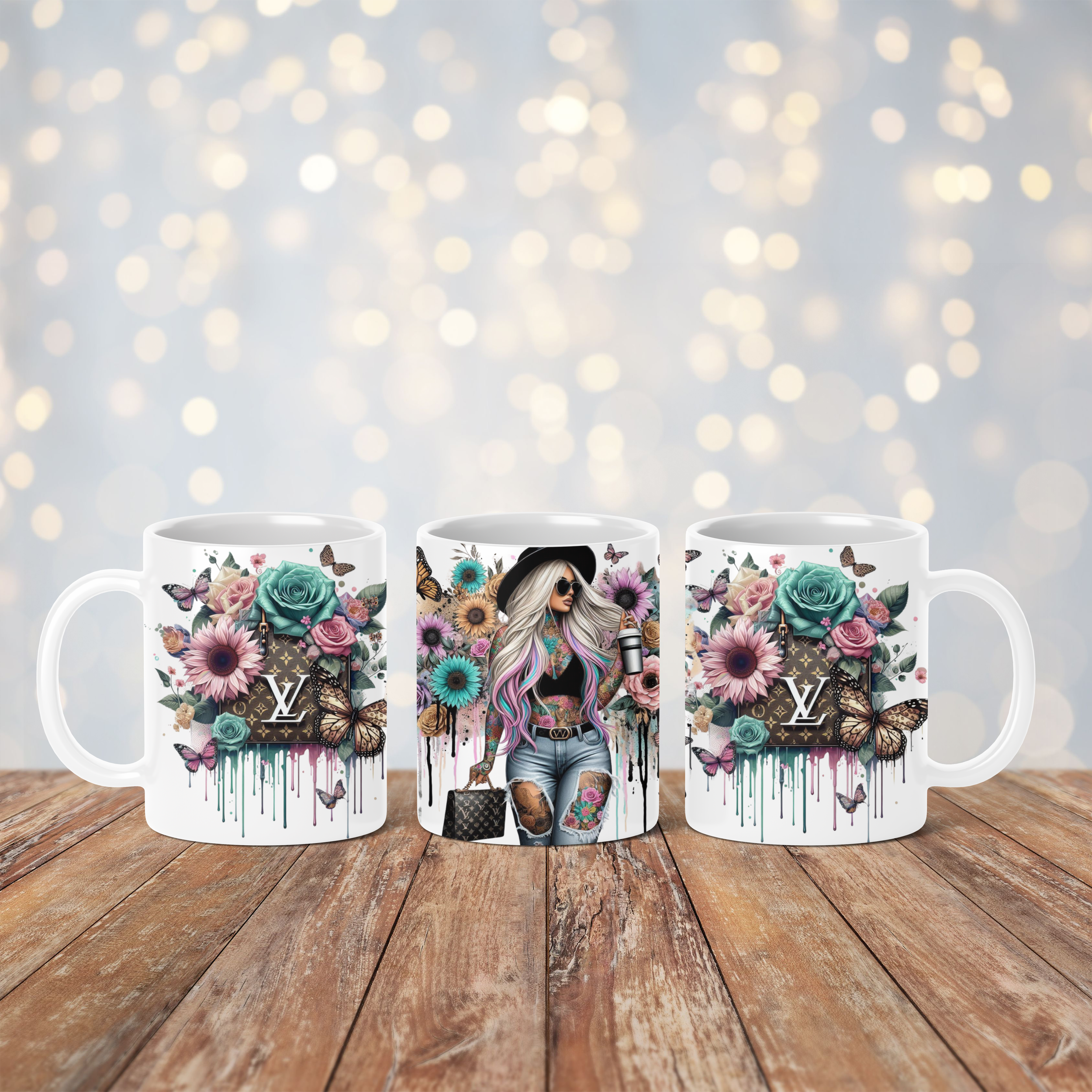 LV Tattoo Girl Mug