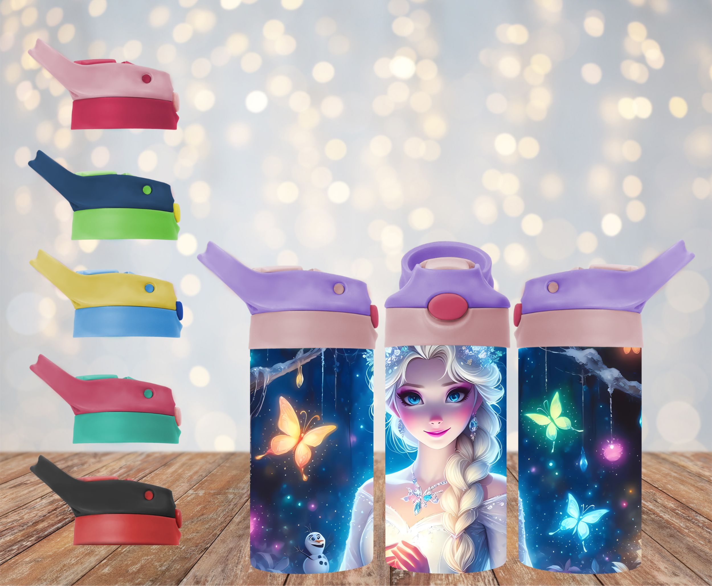 12oz Elsa Customisation/Normal Drink Bottle