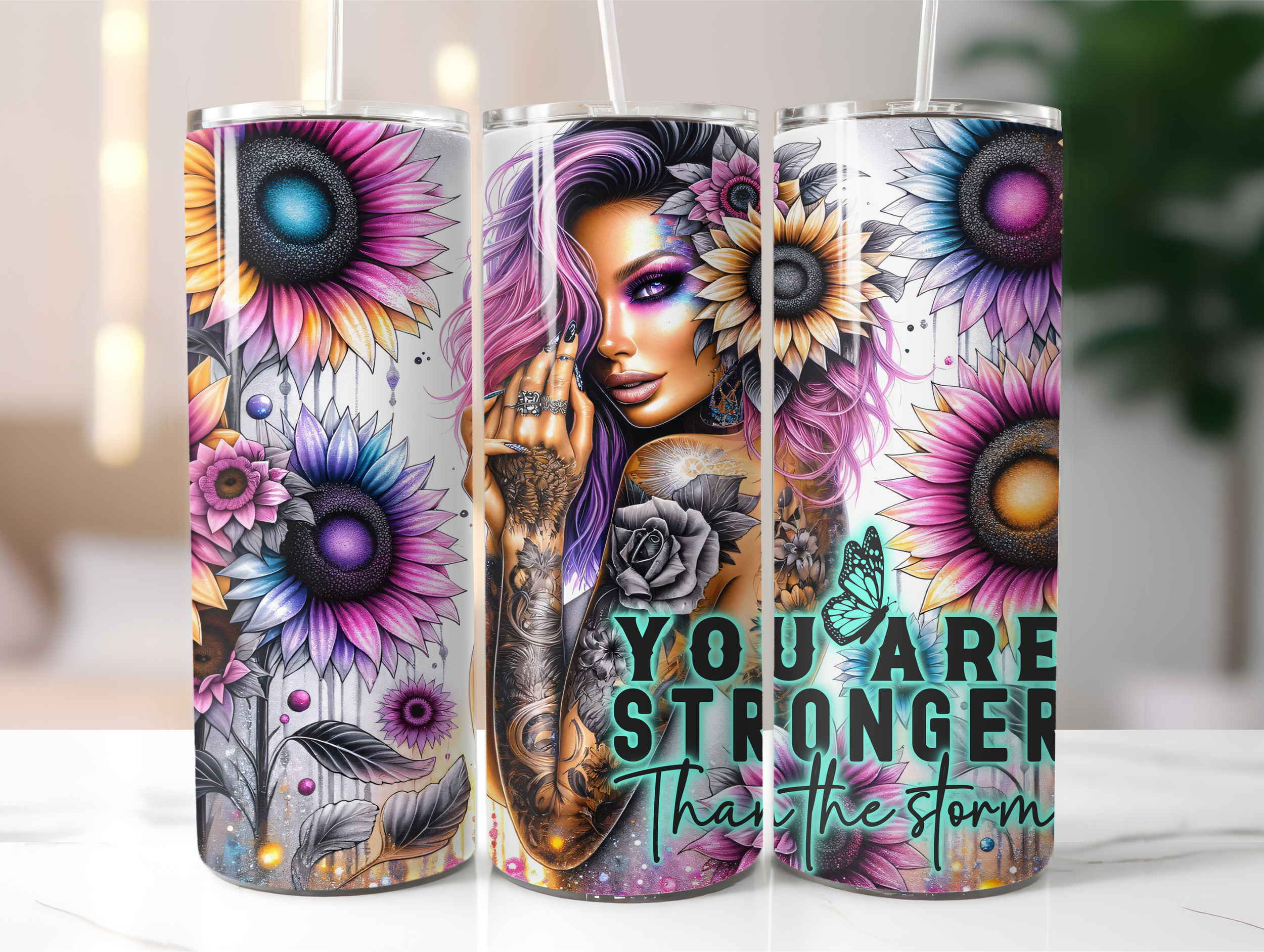 You are stronger than the storm tumbler