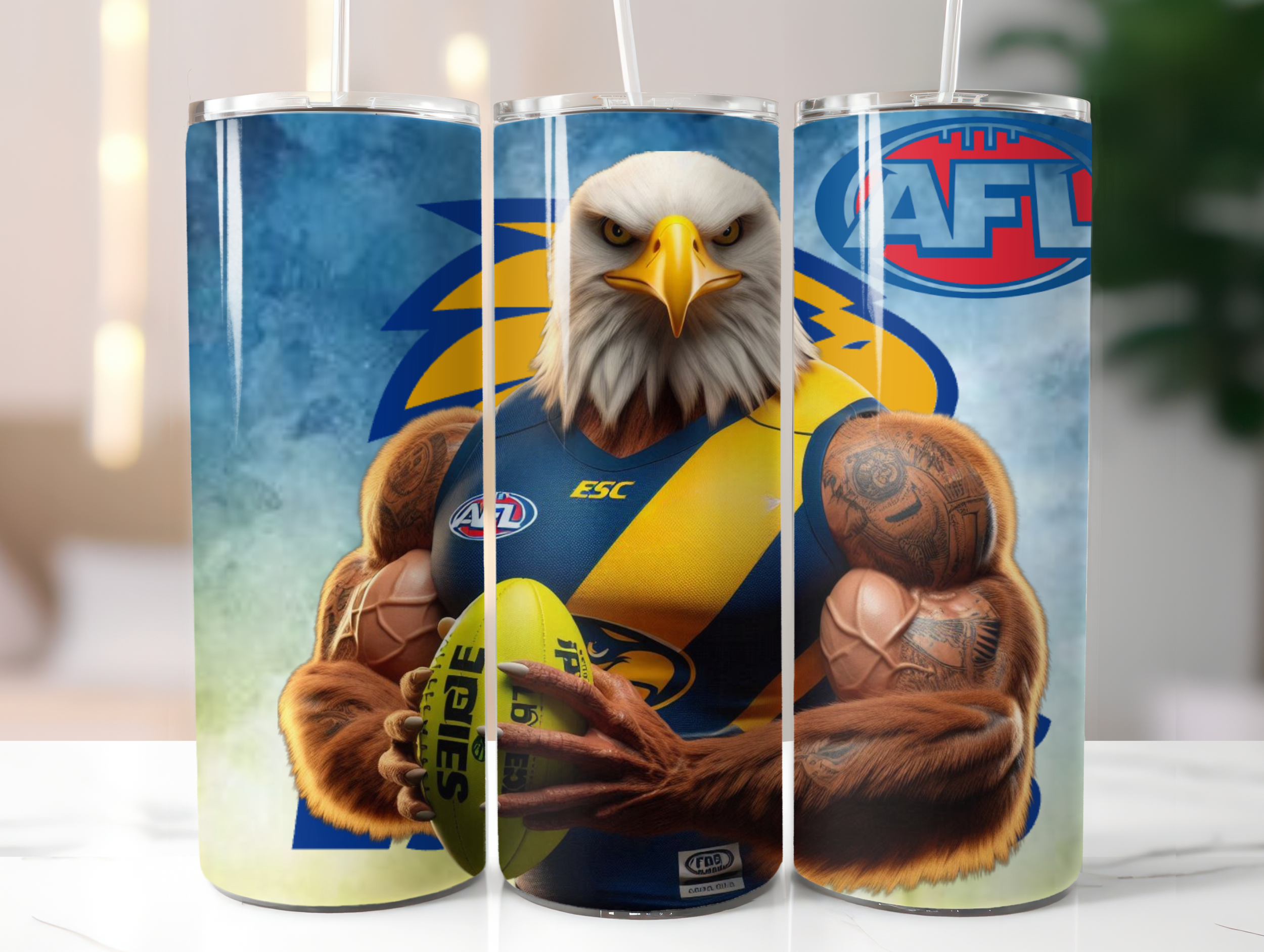 AFL West Coast Egals Tumbler