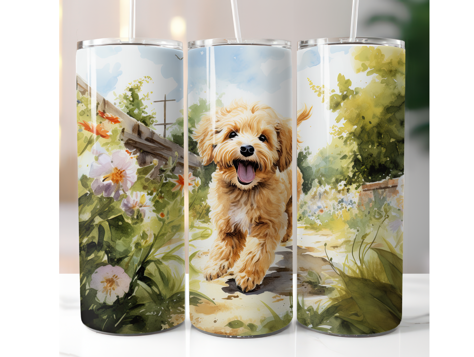 Cavoodle dog tumbler