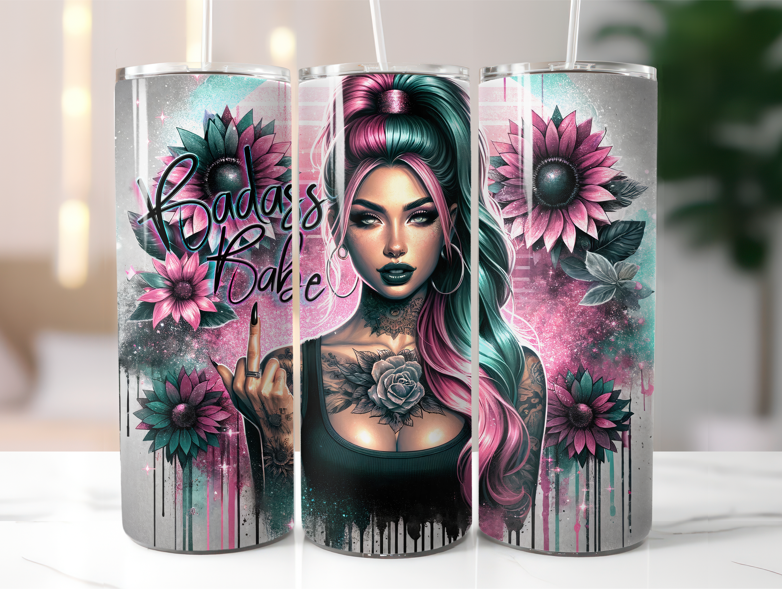 Badass babe tumbler