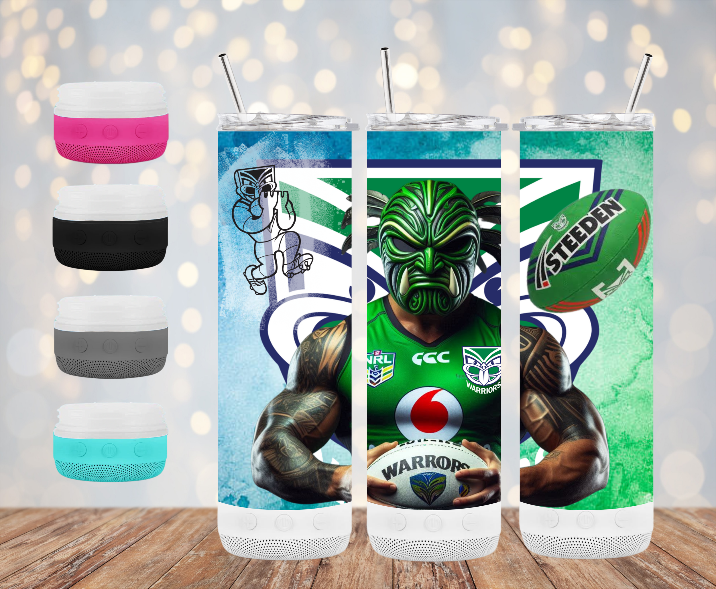 20oz Warriors Wireless Speaker Tumbler