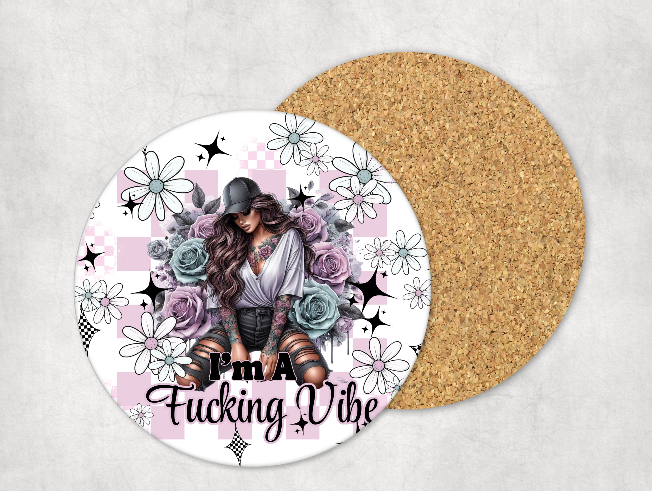 I'm A Fucking Vibe Mug Coaster