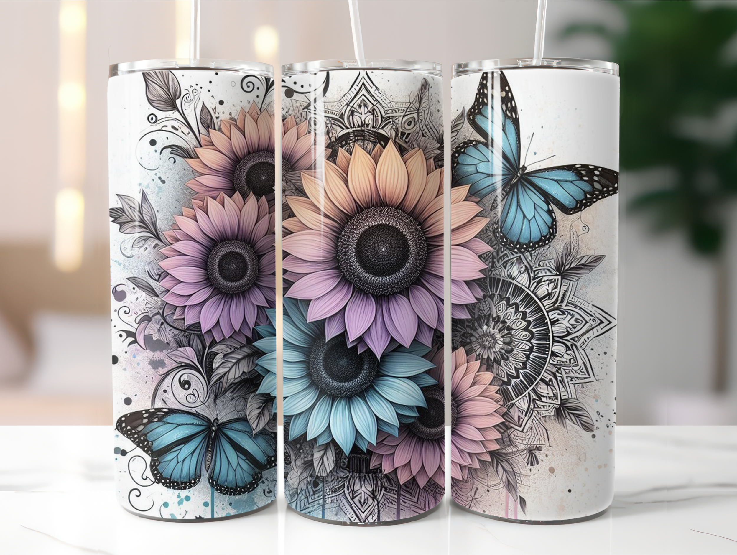Flowers tumbler