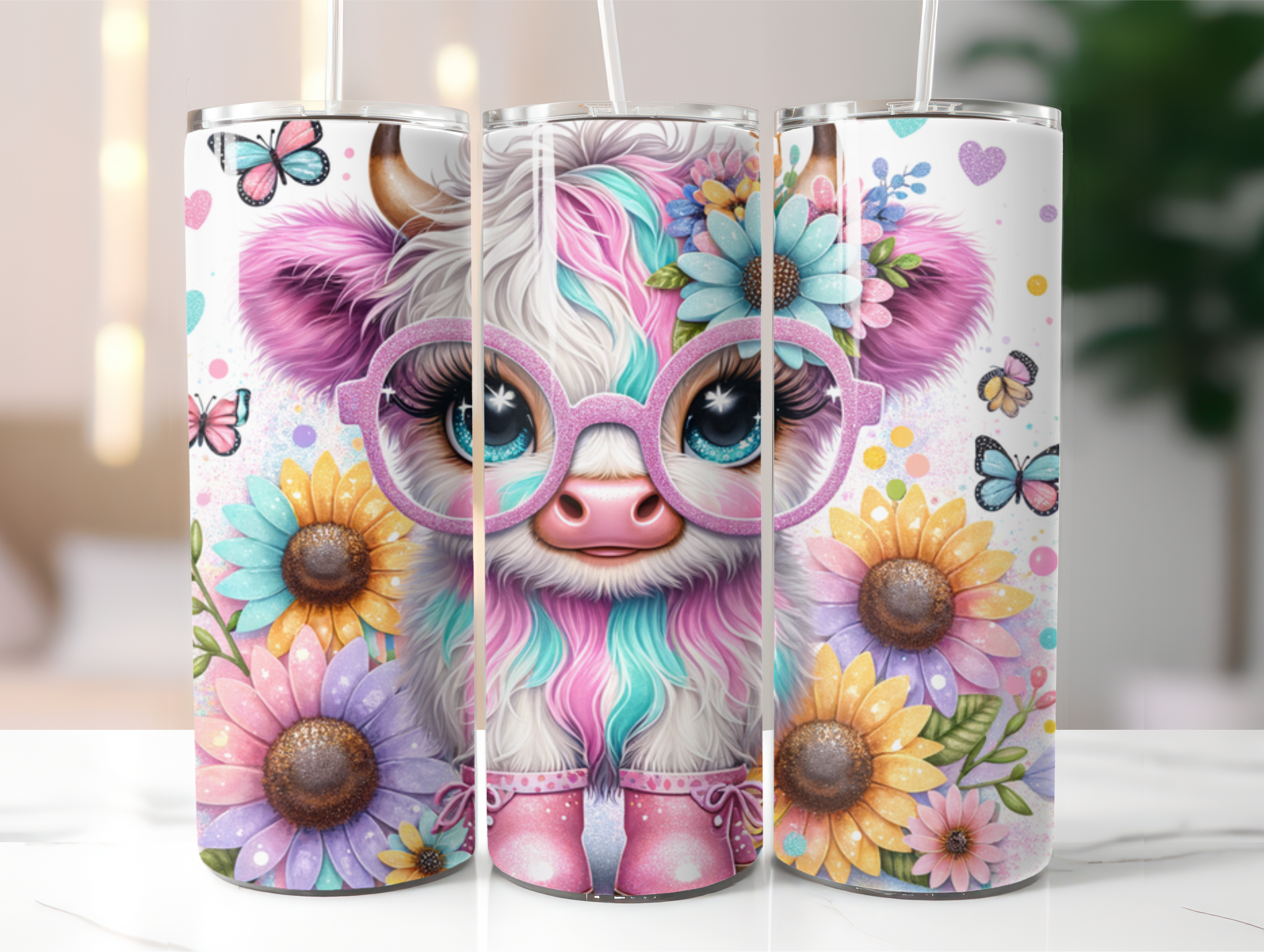 Baby highland cow tumbler