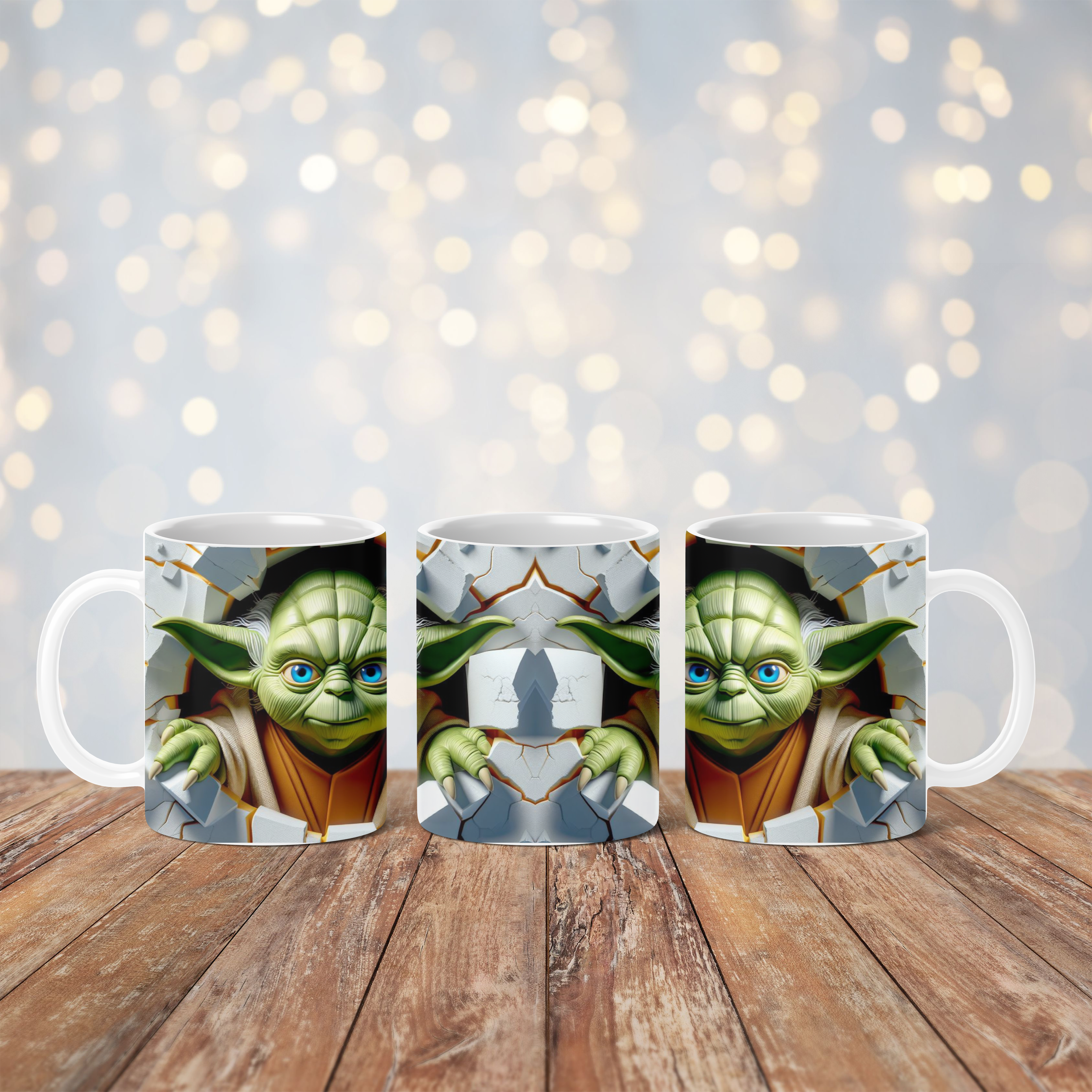 Green Yoda Mug