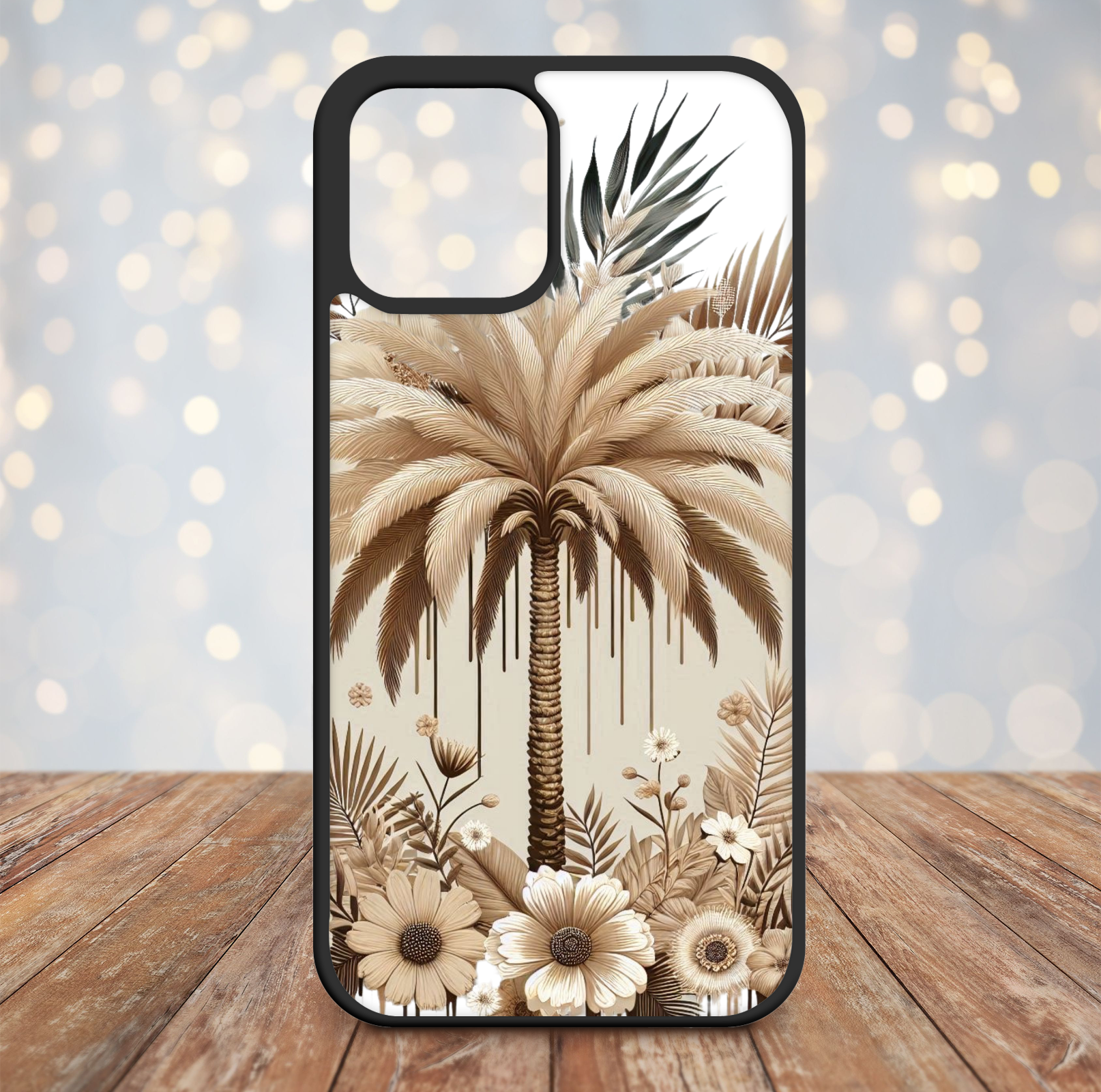 Flower palm tree phone case