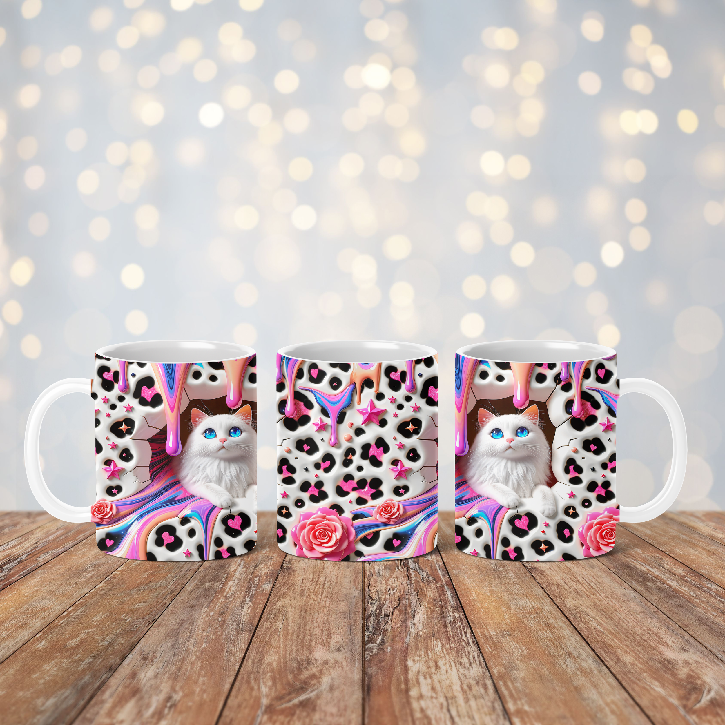 3D Cat Mug
