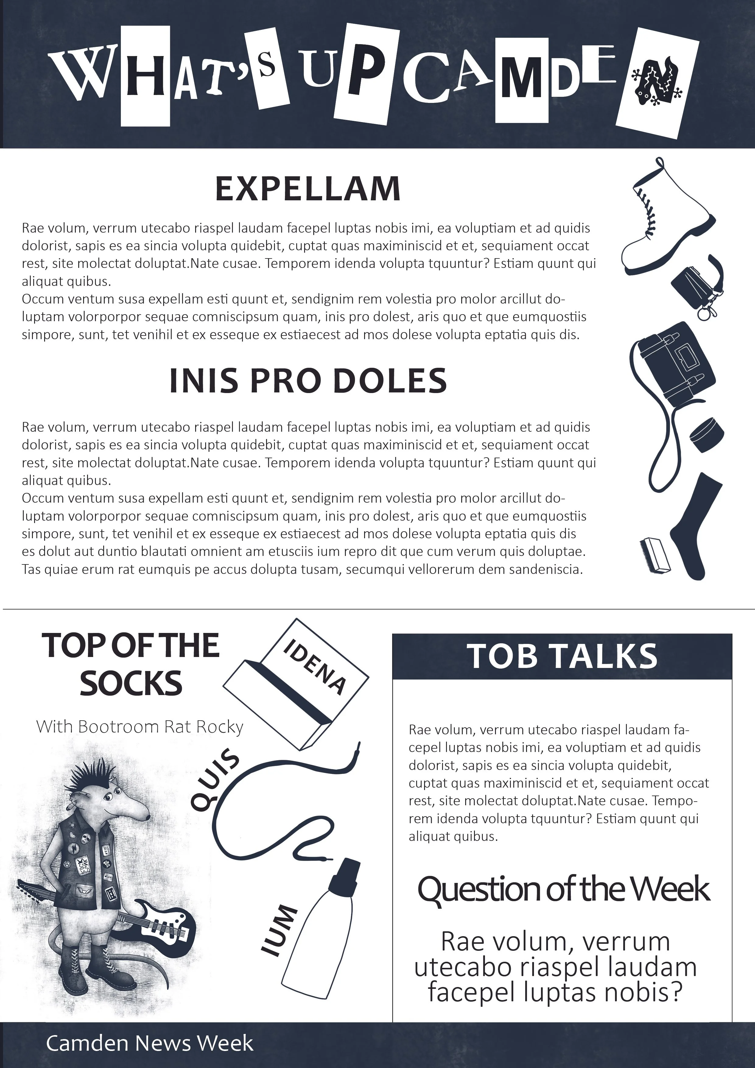 Weekly Bulletin Illustration and Design