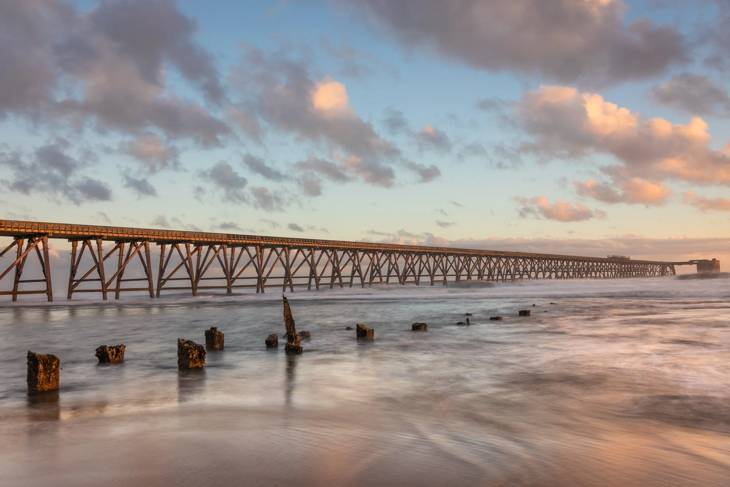 Steetley Pier at sunrise