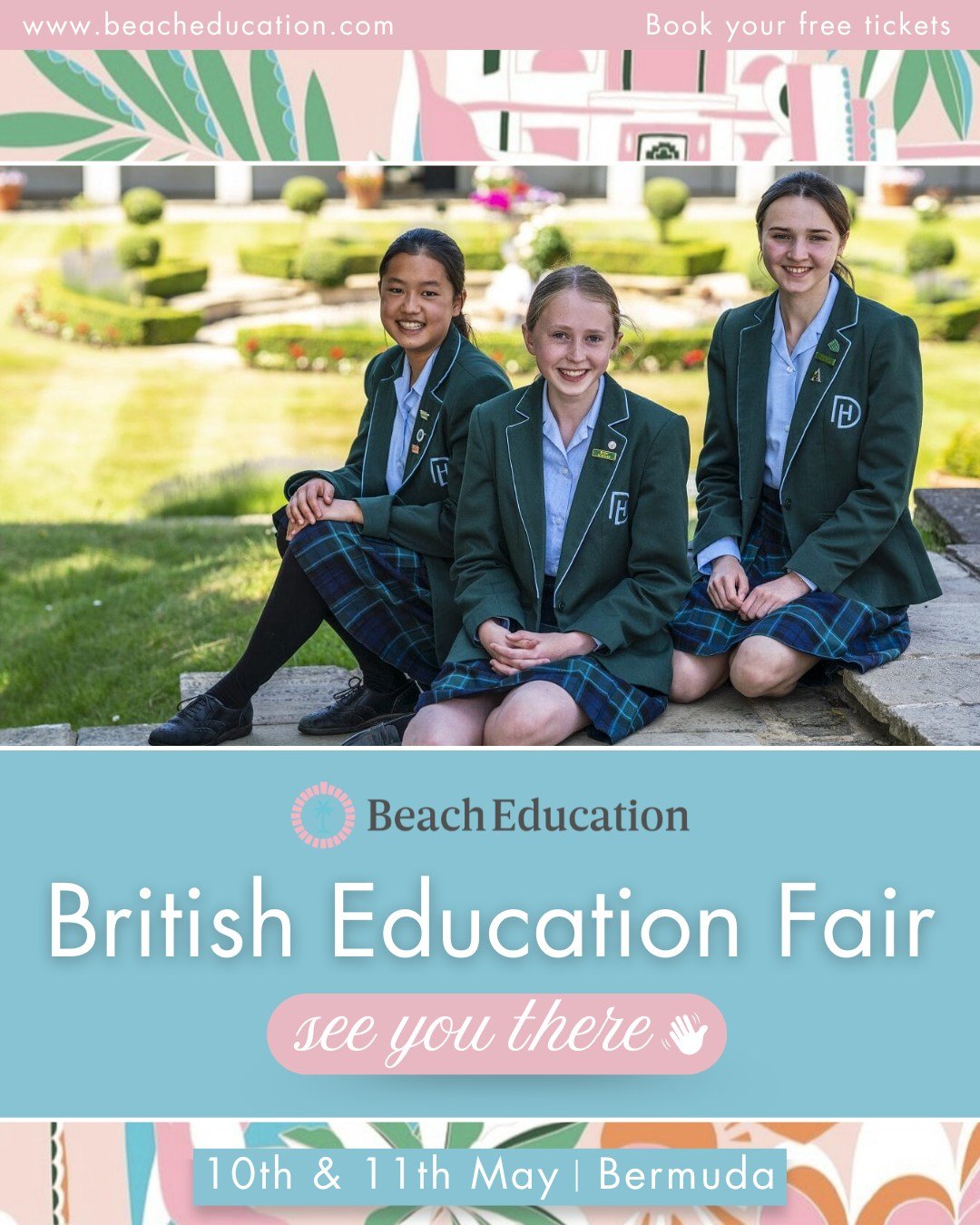 We can&rsquo;t wait to see you at our Bermuda British Education Fair on 10th &amp; 11th May! 🇧🇲✨

We&rsquo;re proud to be bringing 12 leading British boarding schools and 1 top school in The Bahamas (following the British Curriculum) &mdash; all ha