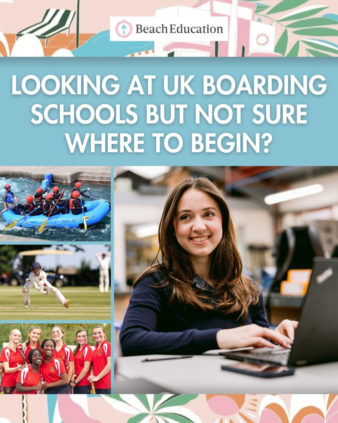 🌍 Looking at UK boarding schools but not sure where to begin?

You&rsquo;re not alone, and that&rsquo;s exactly why we&rsquo;re here. At Beach Education, we make the process simple, supportive, and tailored to your child&rsquo;s needs and personalit