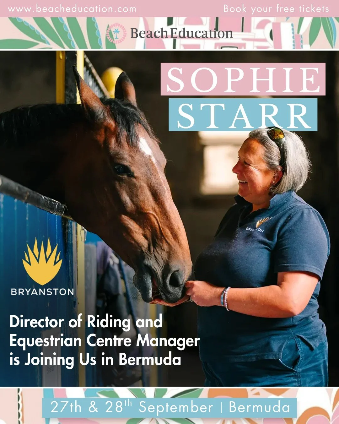 🐴✨ We&rsquo;re so excited to welcome Sophie Starr, Director of Riding &amp; Equestrian Centre Manager at Bryanston, back to Bermuda for the first time since 2016!

Sophie used to live in Bermuda, and her passion for horses and education has taken he