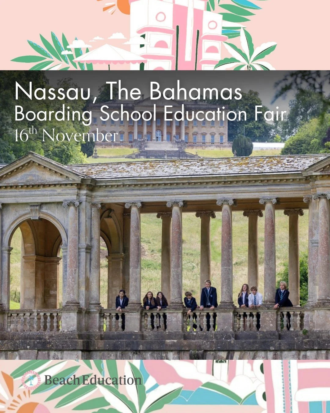 We&rsquo;re thrilled to welcome @priorpark_college to our Nassau, The Bahamas Boarding School Education Fair this November! 🇧🇸✨

Set in the stunning city of Bath, Prior Park is a co-educational boarding and day school known for nurturing young mind
