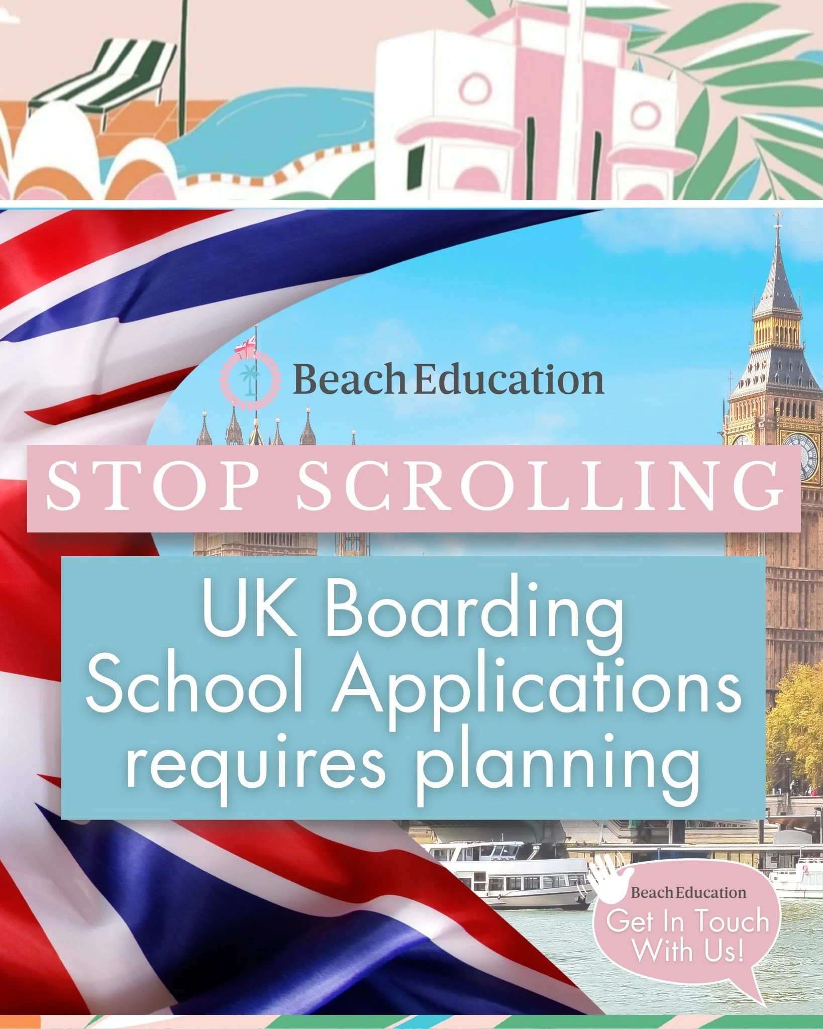 🚨 STOP SCROLLING: UK Boarding School Applications Take Time! ⏳

If you're aiming for a 2027 start date, now&rsquo;s the time to act. Many top UK schools close their application windows years in advance, and competition is high.

At Beach Education, 