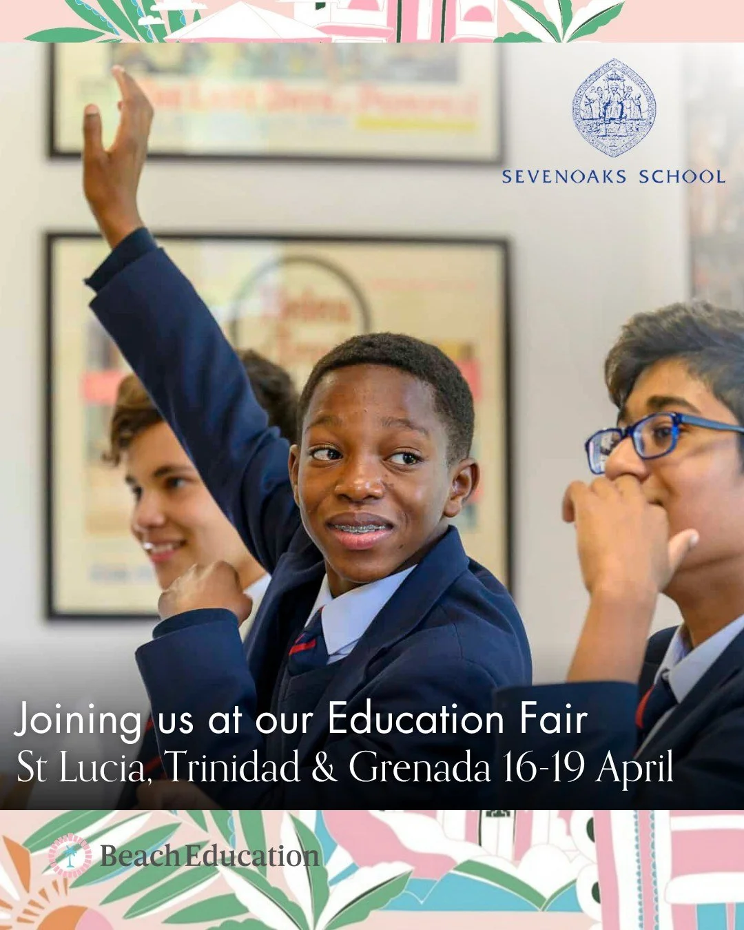 We&rsquo;re excited to be bringing a fantastic group of schools to our next Education Fairs in St Lucia, Trinidad and Grenada 🌴

Families will have the opportunity to meet leading boarding schools, along with schools from Canada and The Bahamas, all