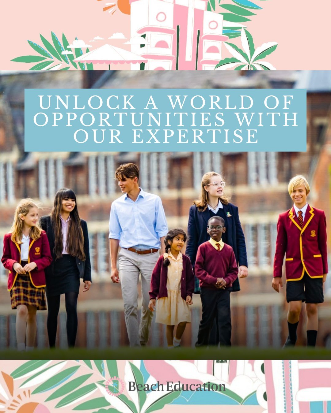 At Beach Education, we support families every step of the way when finding the right school for their child ✨

From bespoke consultations and interview preparation to school tours, admissions support, tutoring, summer schools and university guidance,