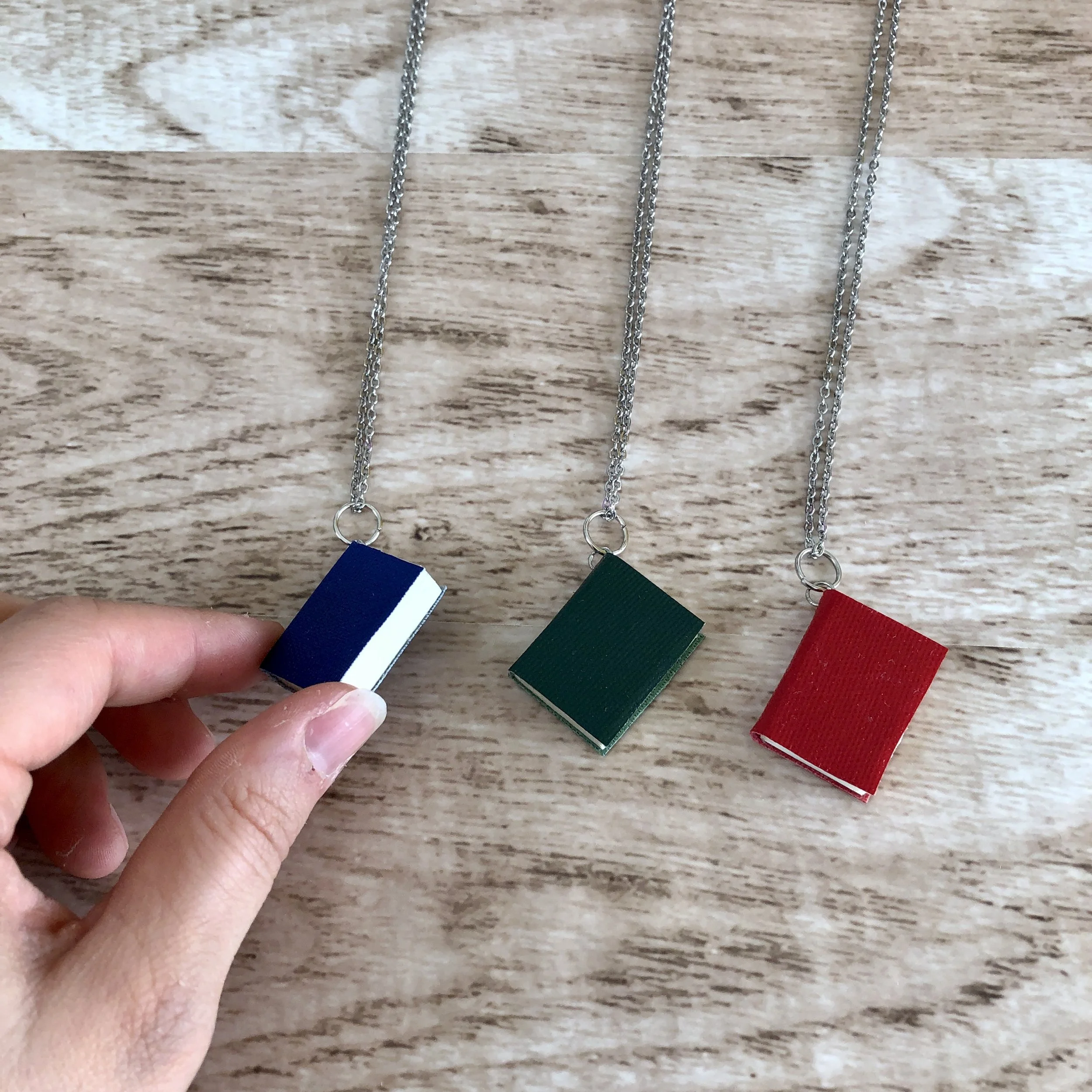 Mini Book Necklace