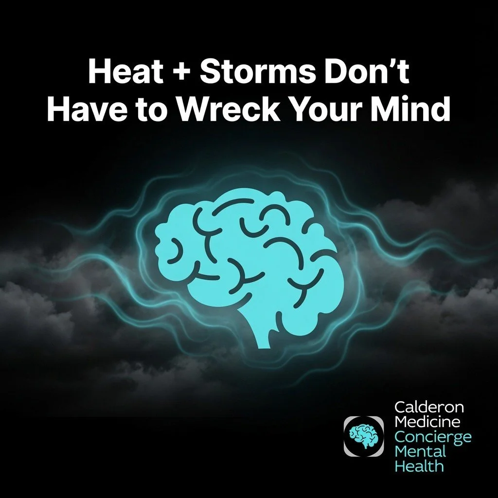 Heat + storms don&rsquo;t have to wreck your mind. 

While dangerous heat builds and afternoon storms roll across Central Florida, vets and high-performers feel it first &mdash; racing thoughts, broken sleep, and old trauma triggers that hit harder i