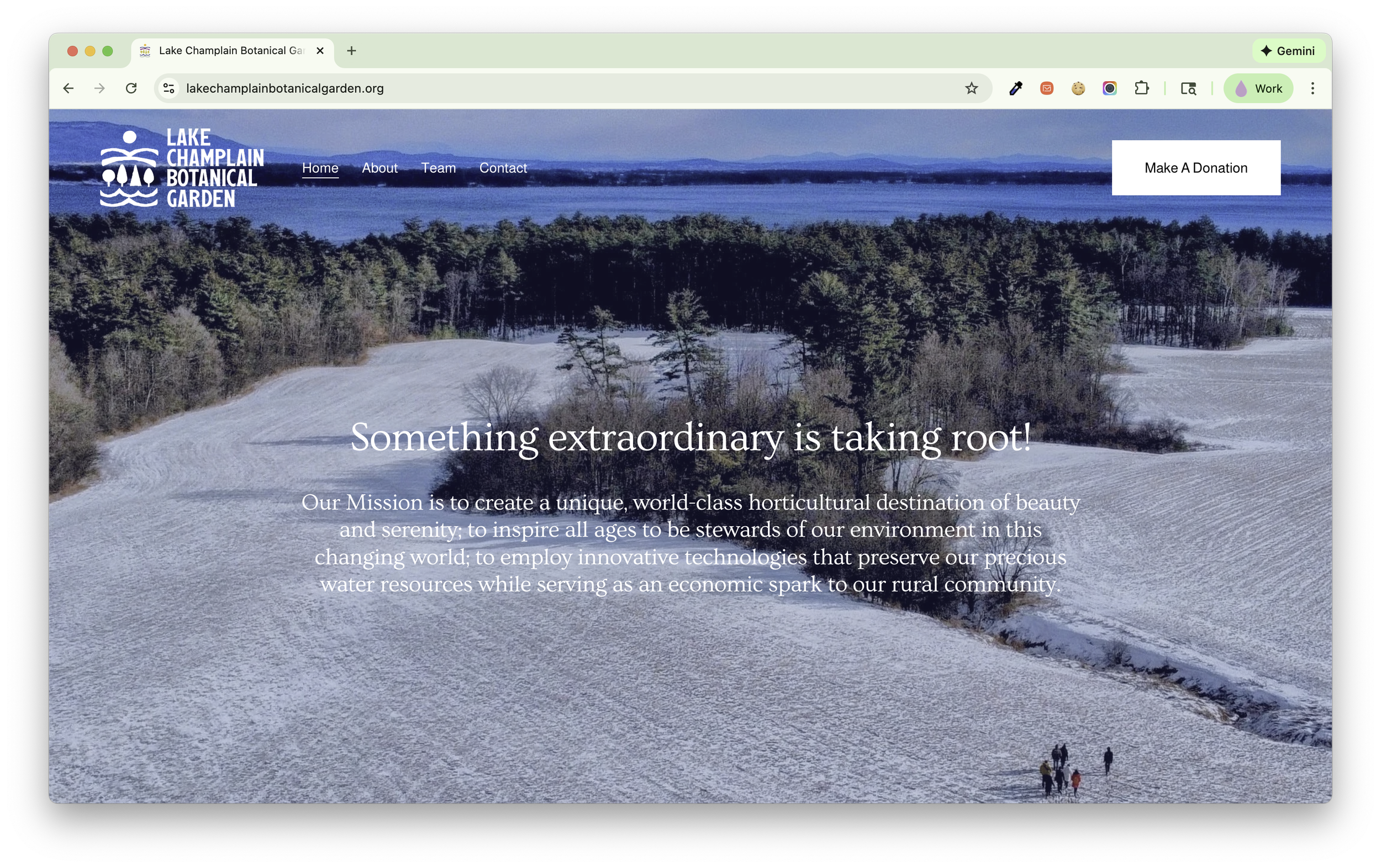 Lake Champlain Botanical Garden homepage