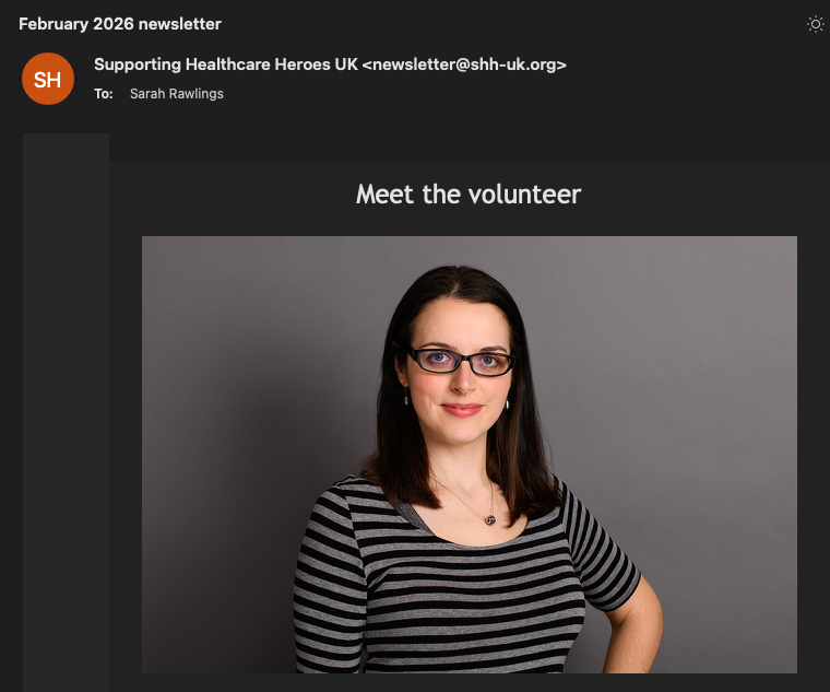 Volunteering with Supporting Healthcare Heroes UK