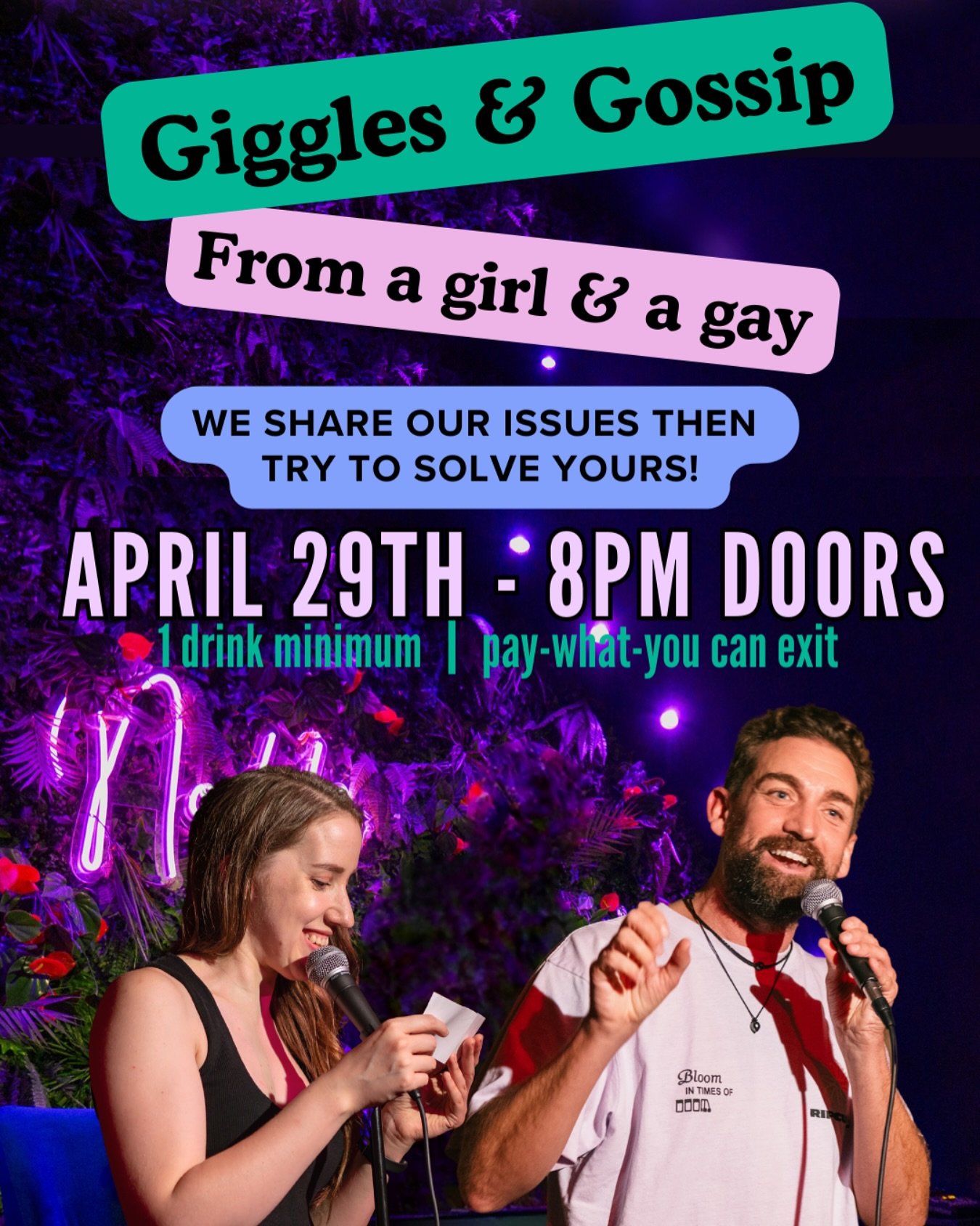 Paris! See our English standup show April 29th! There will be giggles 🤭 and gossip galore from @annacomicallycorrect and @richardrennie ! Free bookings in bio or go to www.coucoucomedyclub.com . Pay-what-you-can exit. Doors open 8pm at @le_noddi . #