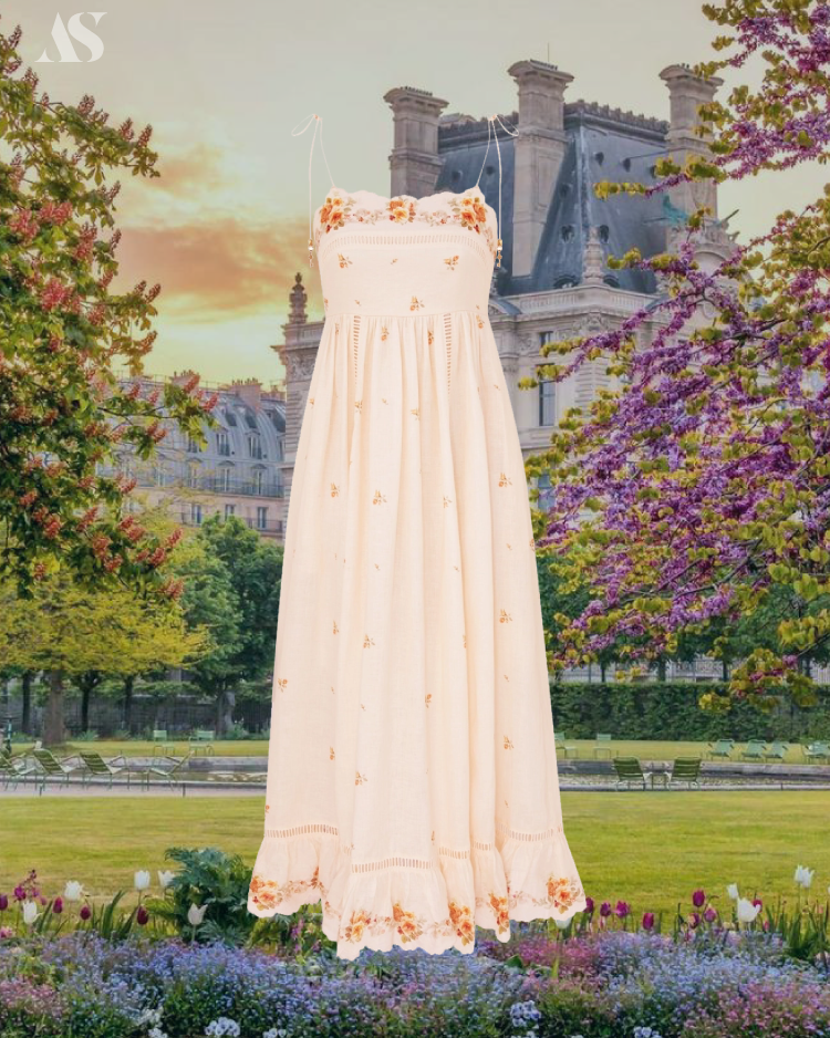 Gracia Linen Midi Dress