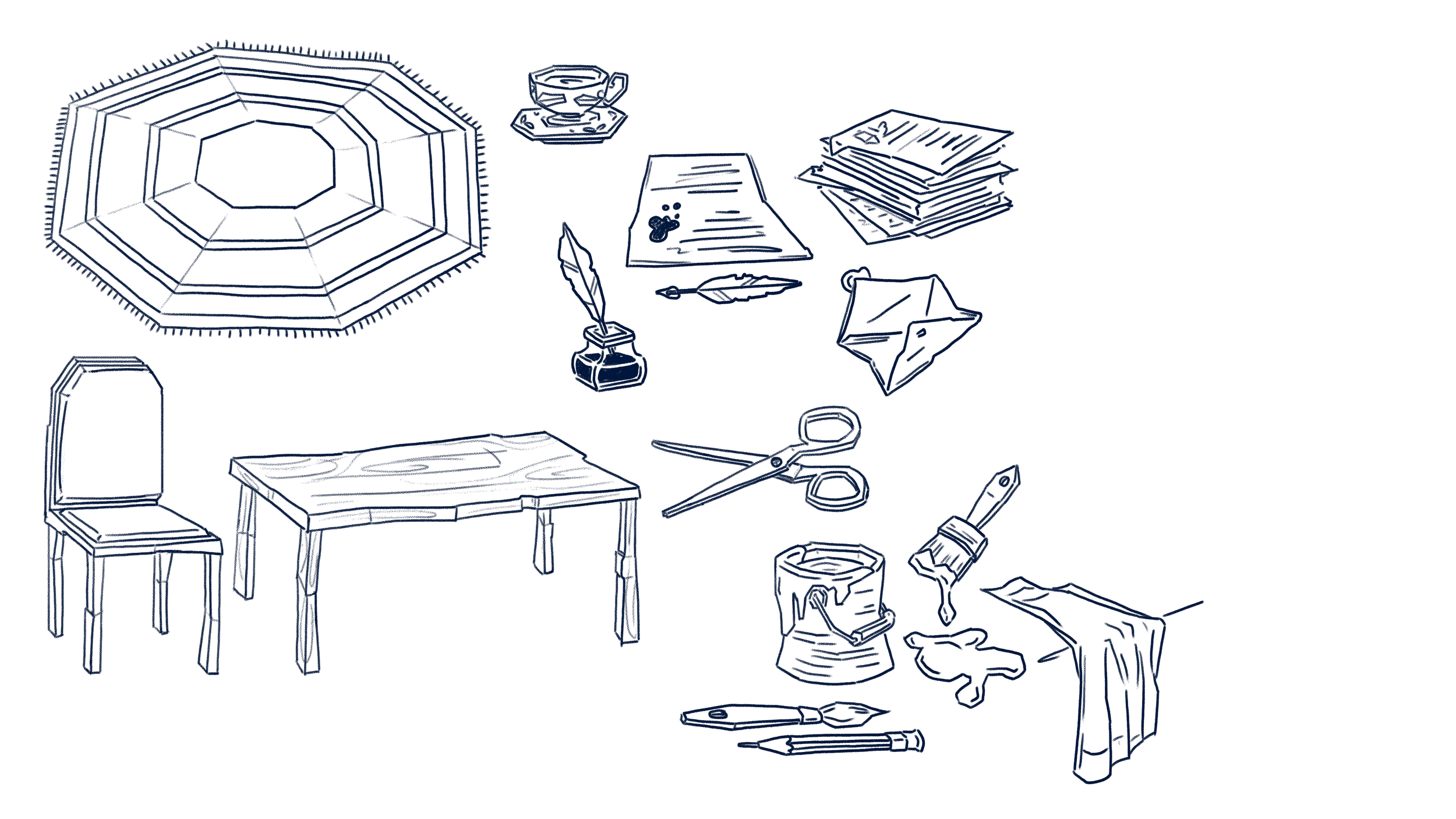 elements - concept for 3D modeling