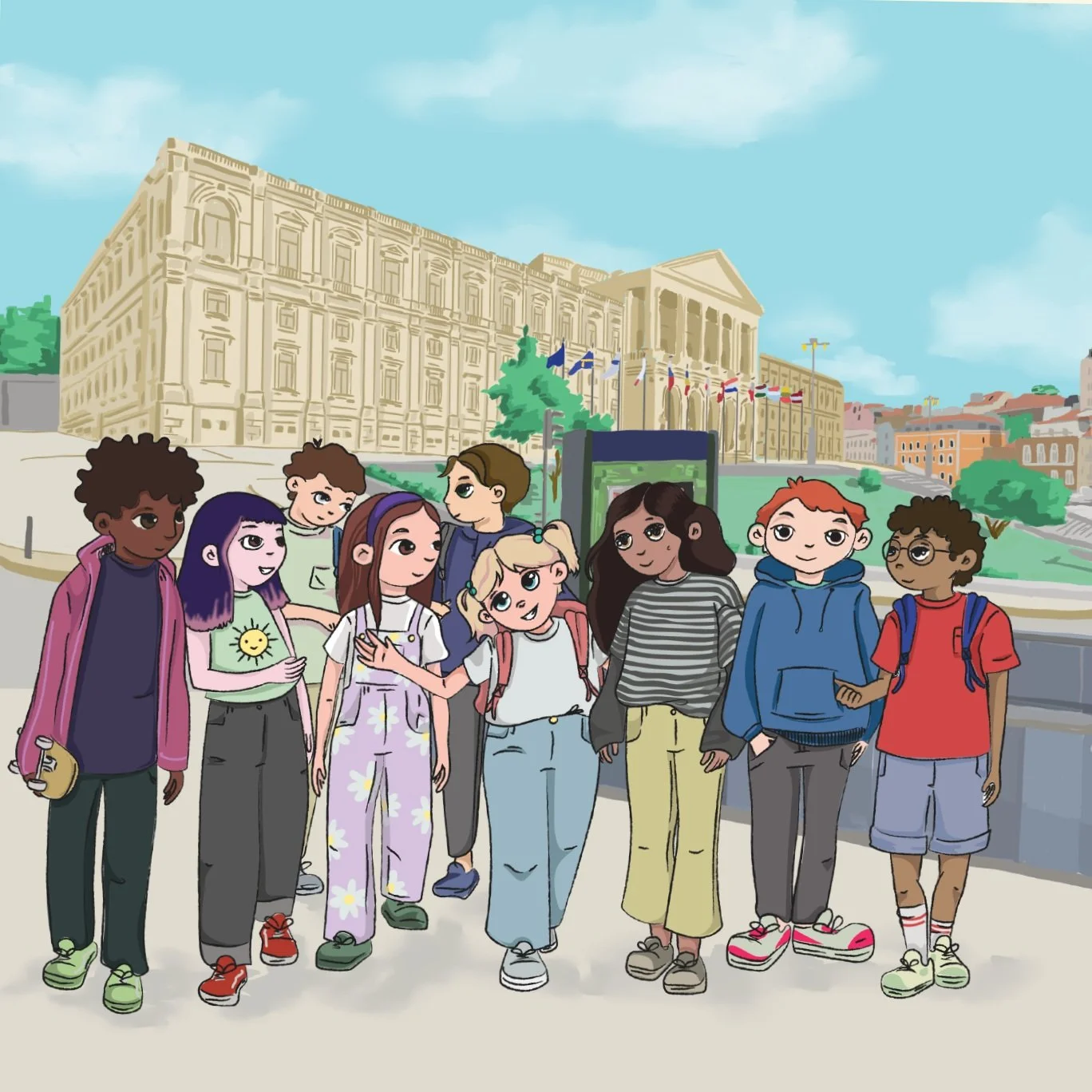 religion school book - illustrations