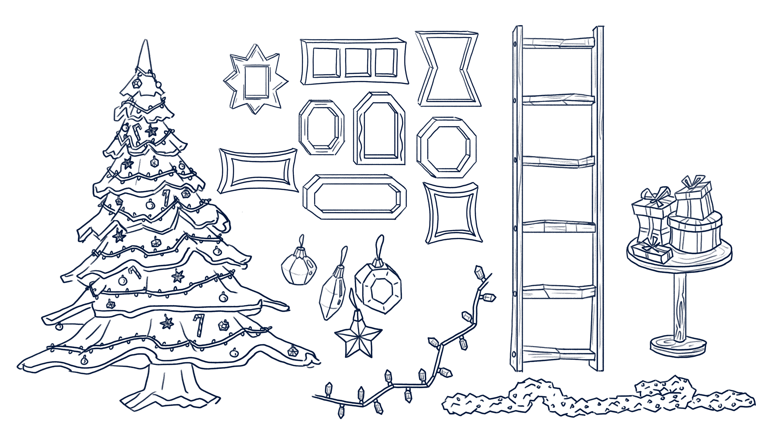 elements - concept for 3D modeling