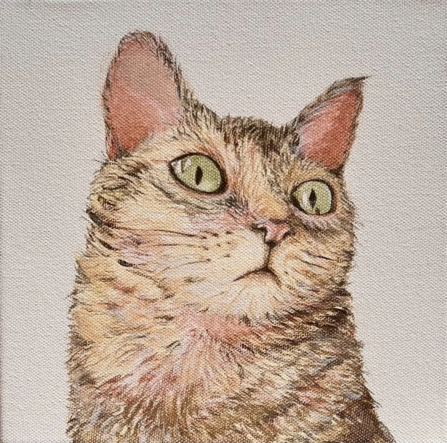 Twinkle. Acrylic on canvas. 20 x 20 cm. 