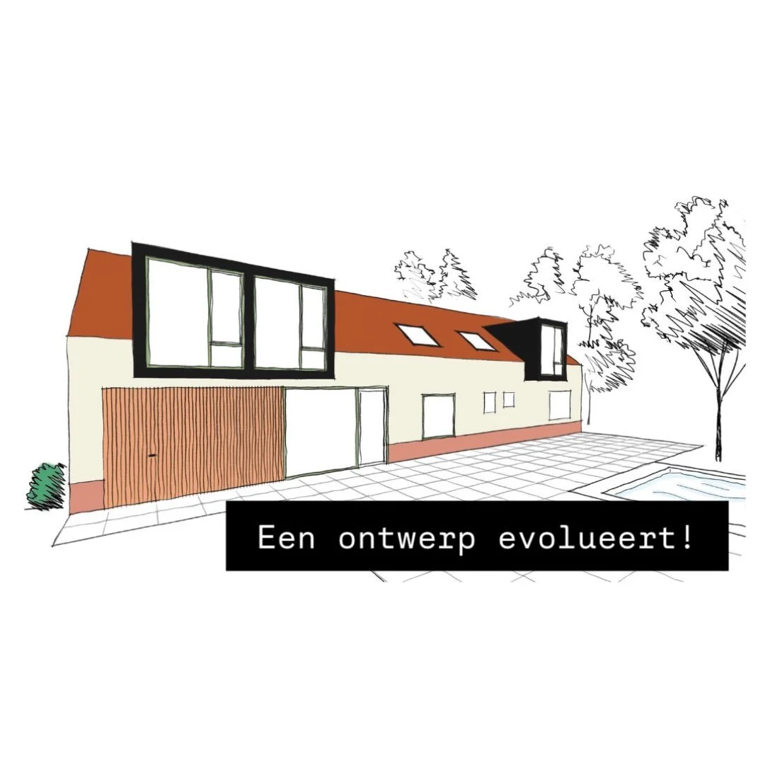 Het ontwerpproces is iets dynamisch. 

In een bouwteam geven we het ontwerp samen vorm, dit betekent dat het ontwerp evolueert, elke versie bouwt voort op de vorige tot het voor jou als klant helemaal goed zit.

Ook zin om samen stappen te zetten? 
I