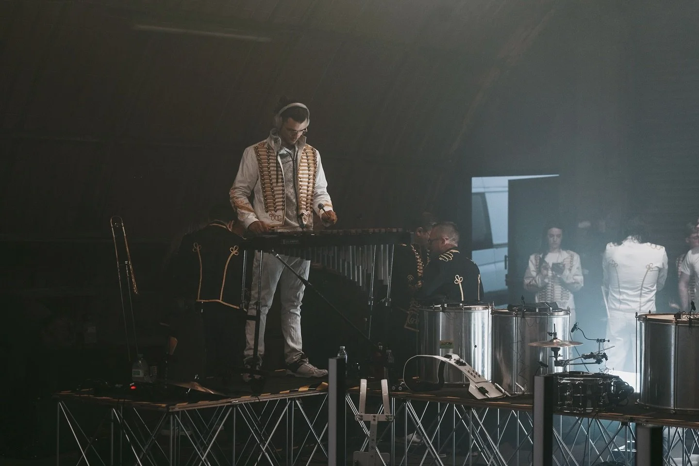 Building towards Friday with the KiLNE family 🤍🖤

&lsquo;Turn On The Lights again..&rsquo; out this Friday. Pre-save now via our @linktr.ee 🔜

#KiLNE #NuMarchingBand

📸 @zort70