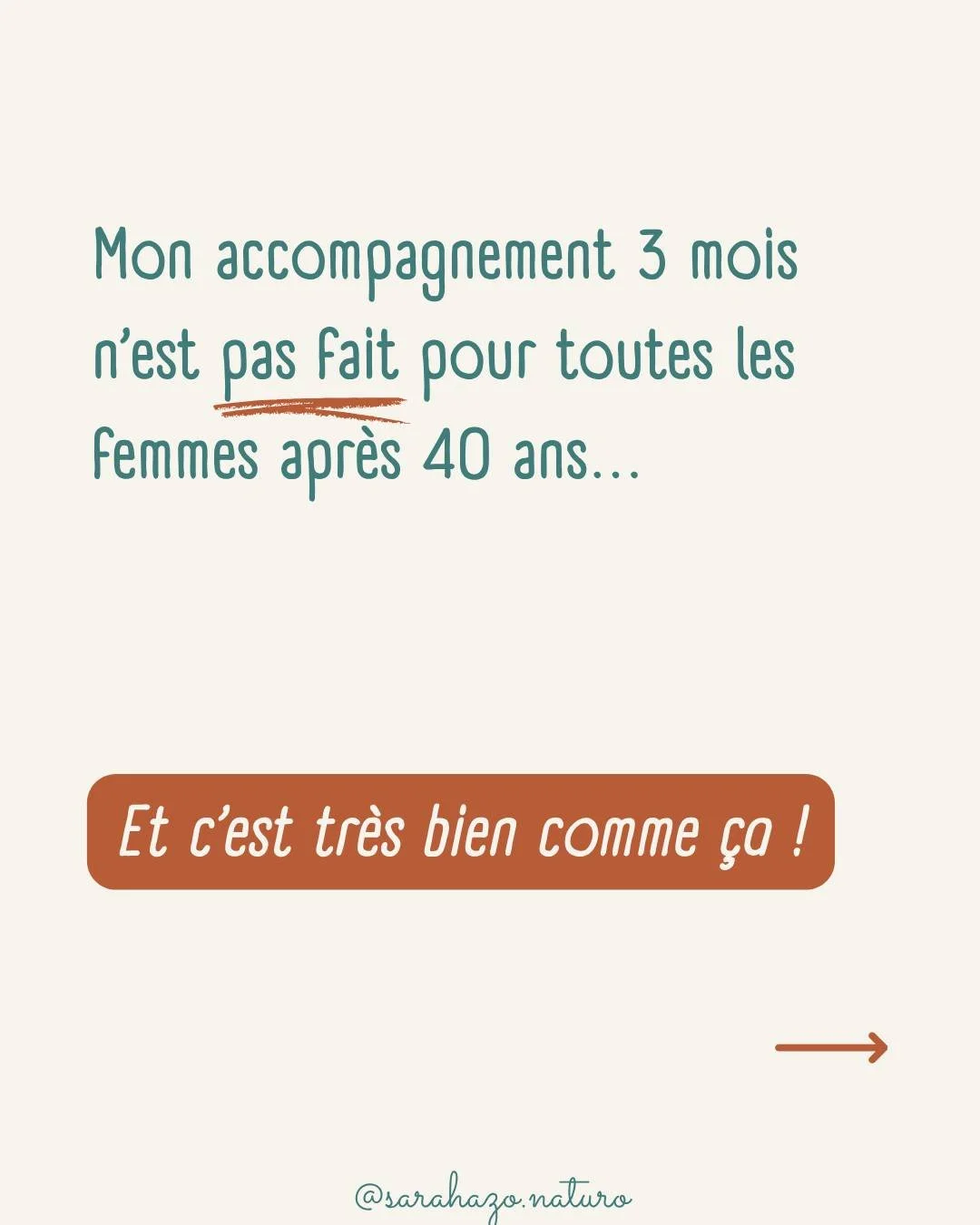 Je pr&eacute;f&egrave;re te dire clairement pour qui j&rsquo;ai cr&eacute;&eacute; cet accompagnement plut&ocirc;t que d&rsquo;essayer de convaincre tout le monde.

Cet accompagnement de 3 mois est fait pour toi si tu sens que ton corps change apr&eg