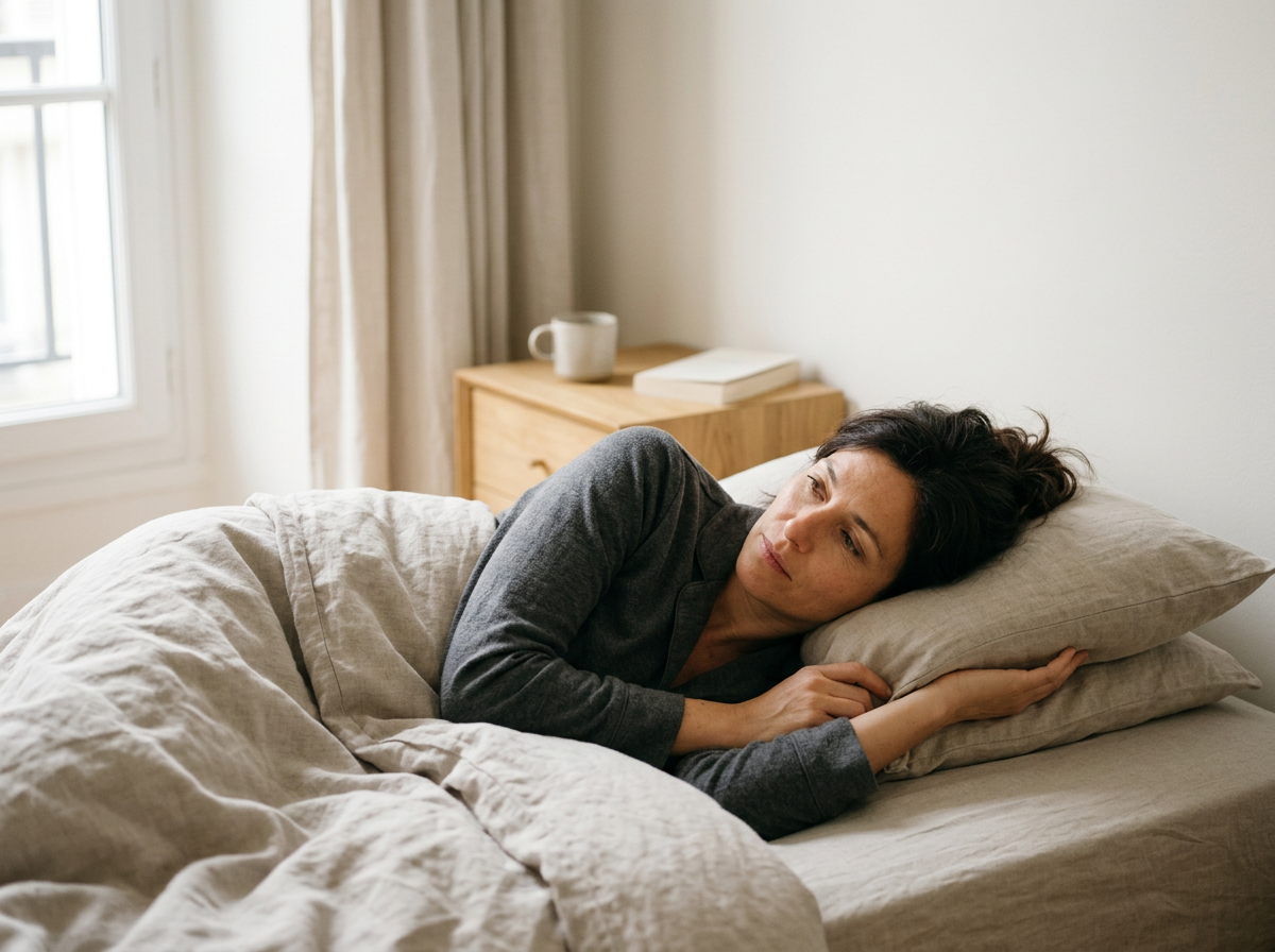 Sommeil perturbé femme après 40 ans périménopause