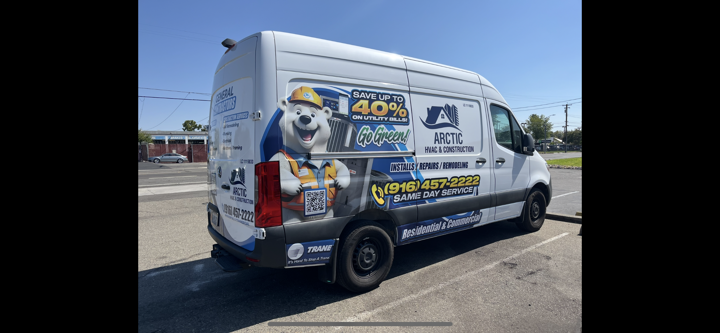 partial wrap on sprinter van