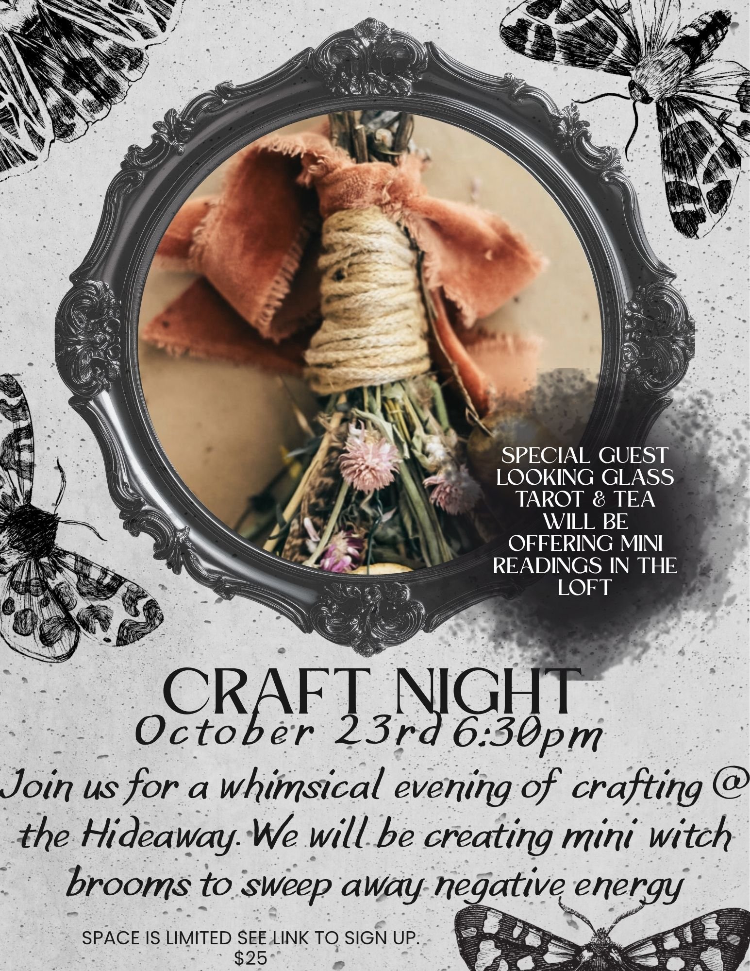 Join us for a special seasonal craft night October 23rd!  Click image to reserve your spot!